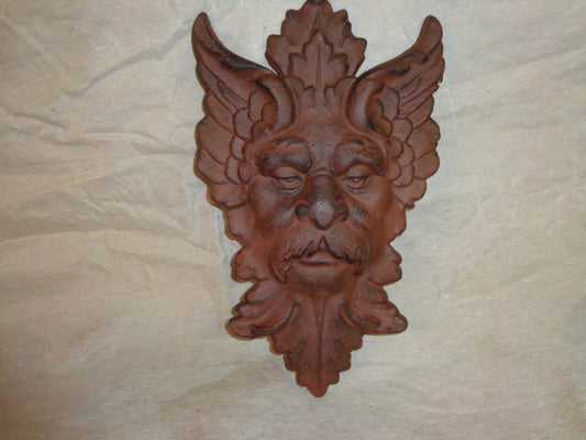 Cast Iron - Gothic Face Hanging Decor / Wall Art-Jantiques LLC.
