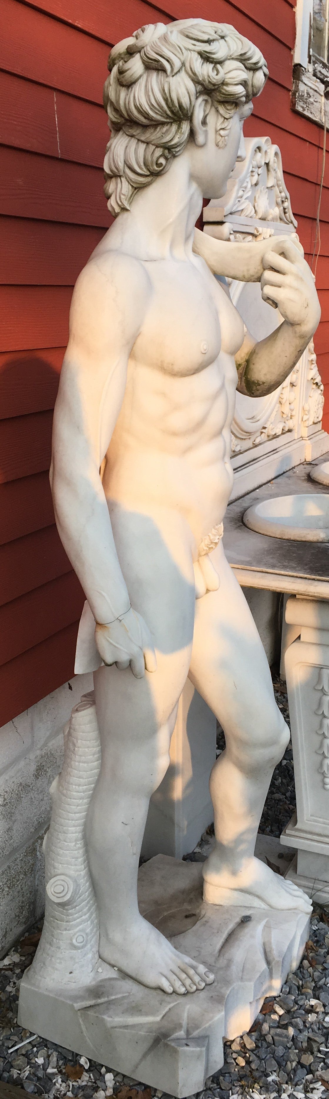 MARBLE STATUE OF DAVID-Jantiques LLC.