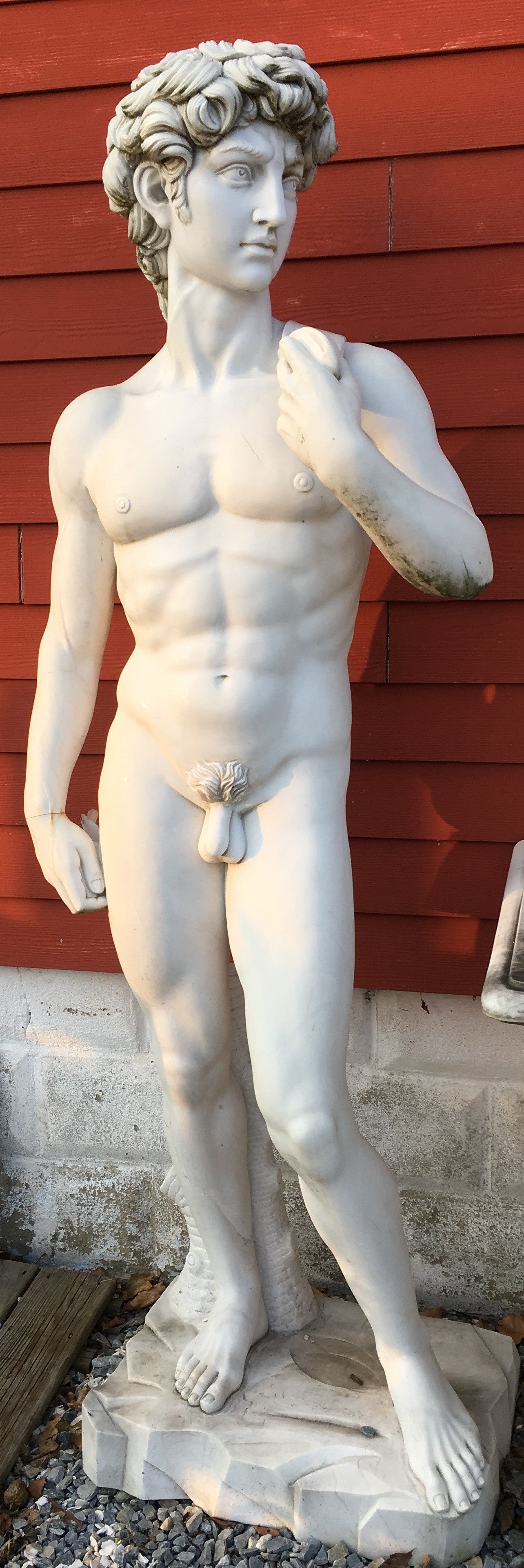 MARBLE STATUE OF DAVID-Jantiques LLC.