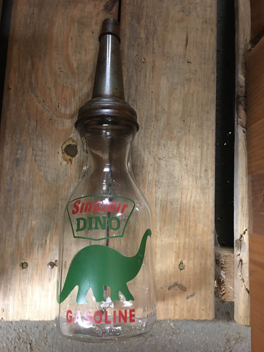 Oil Bottle - Sinclair Dino Gasoline-Jantiques LLC.