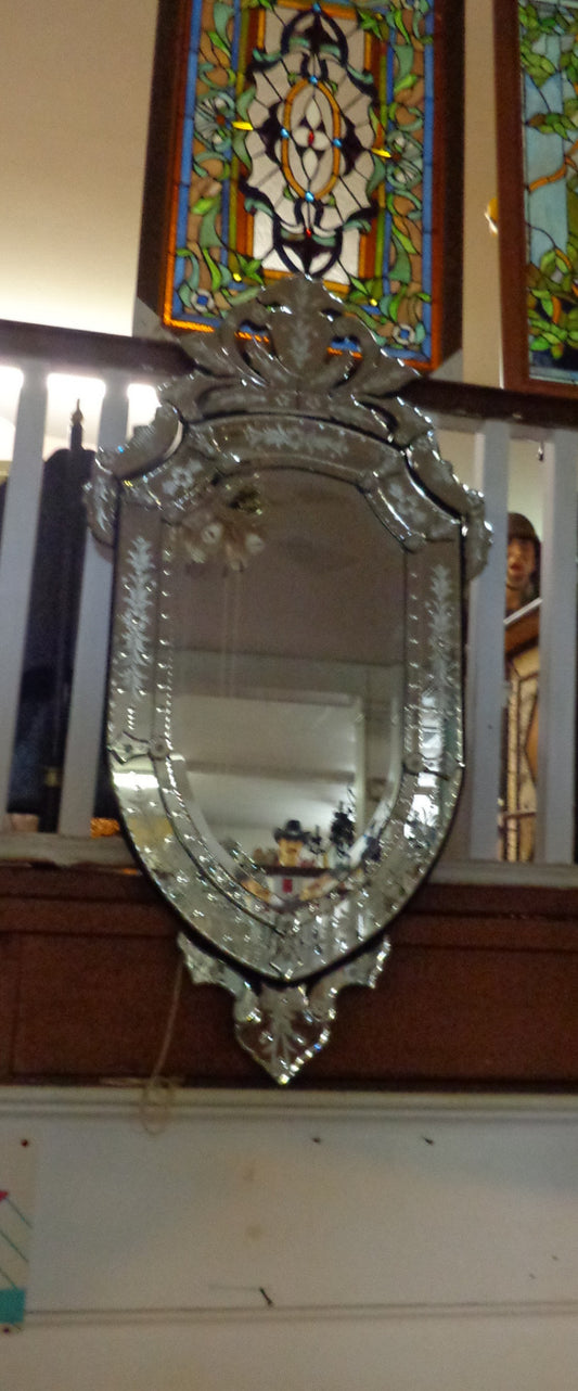 Venetian Mirror - Ruby Style-Jantiques LLC.