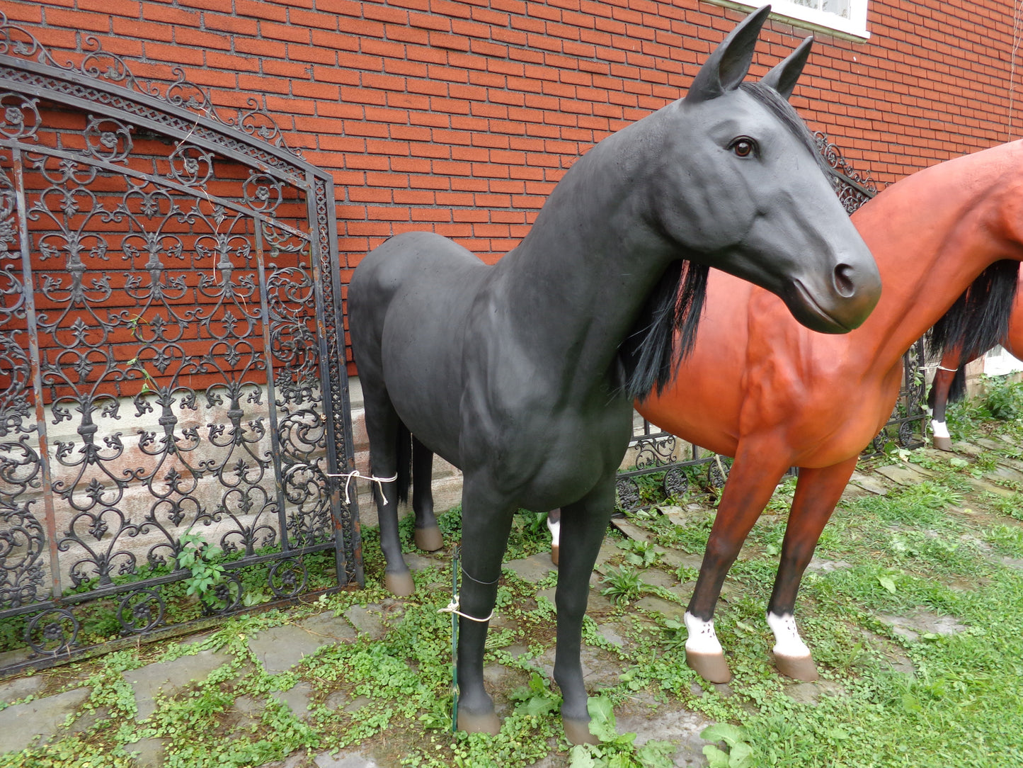 Life Size Black Stallion-Jantiques LLC.