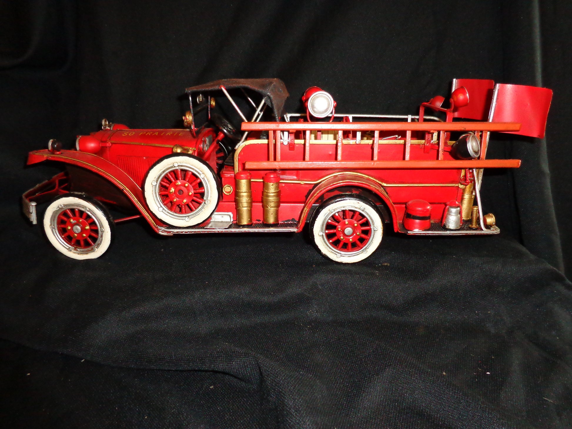 Vintage Toys - Fire Truck Patriotic US Flag " SO PRAIRIE "-Jantiques LLC.