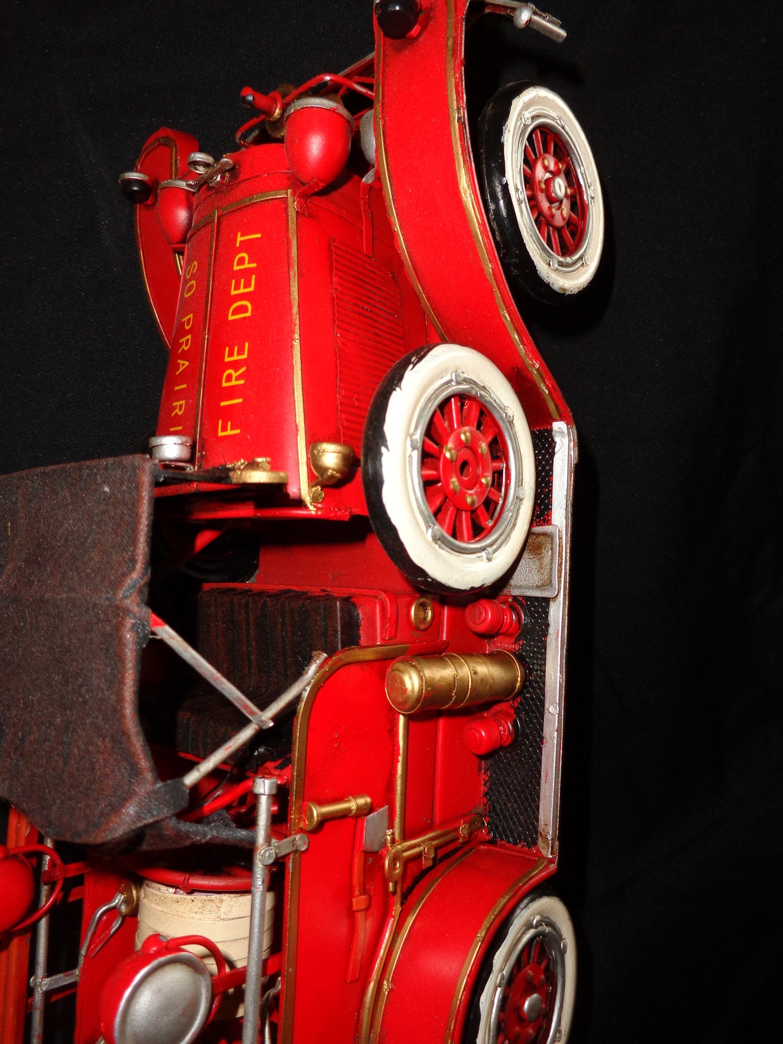 Vintage Toys - Fire Truck Patriotic US Flag " SO PRAIRIE "-Jantiques LLC.