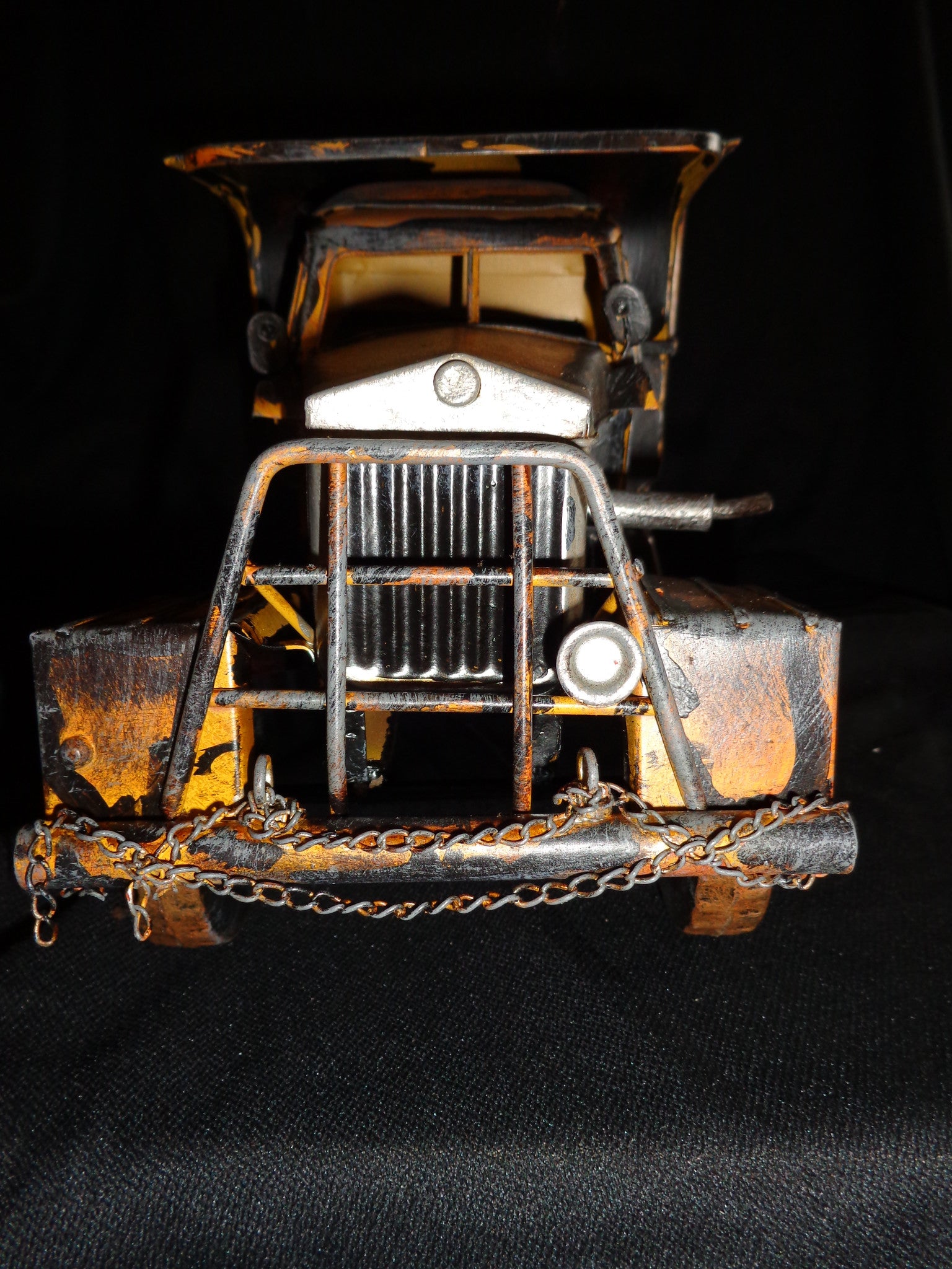 Vintage Toys - Yellow Dump Truck Tin Toy-Jantiques LLC.