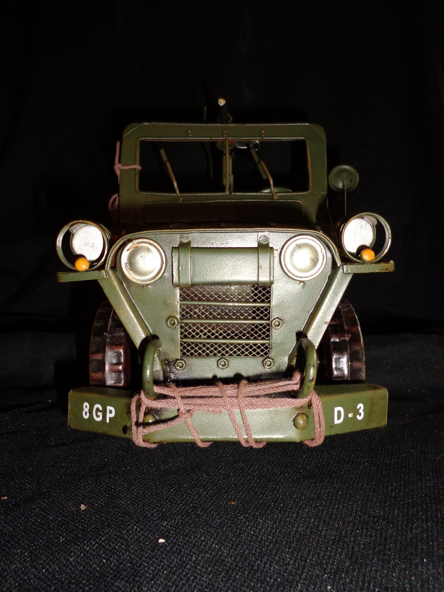 Vintage Toys - Willys WB 1941 Jeep WWII With Machinegun-Jantiques LLC.