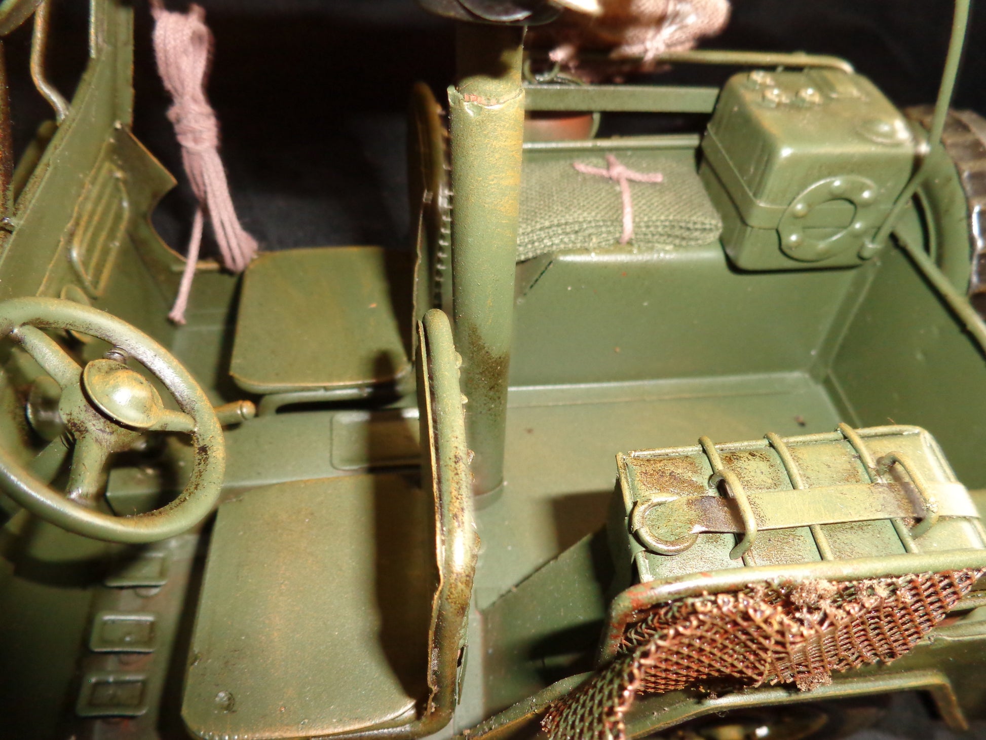 Vintage Toys - Willys WB 1941 Jeep WWII With Machinegun-Jantiques LLC.