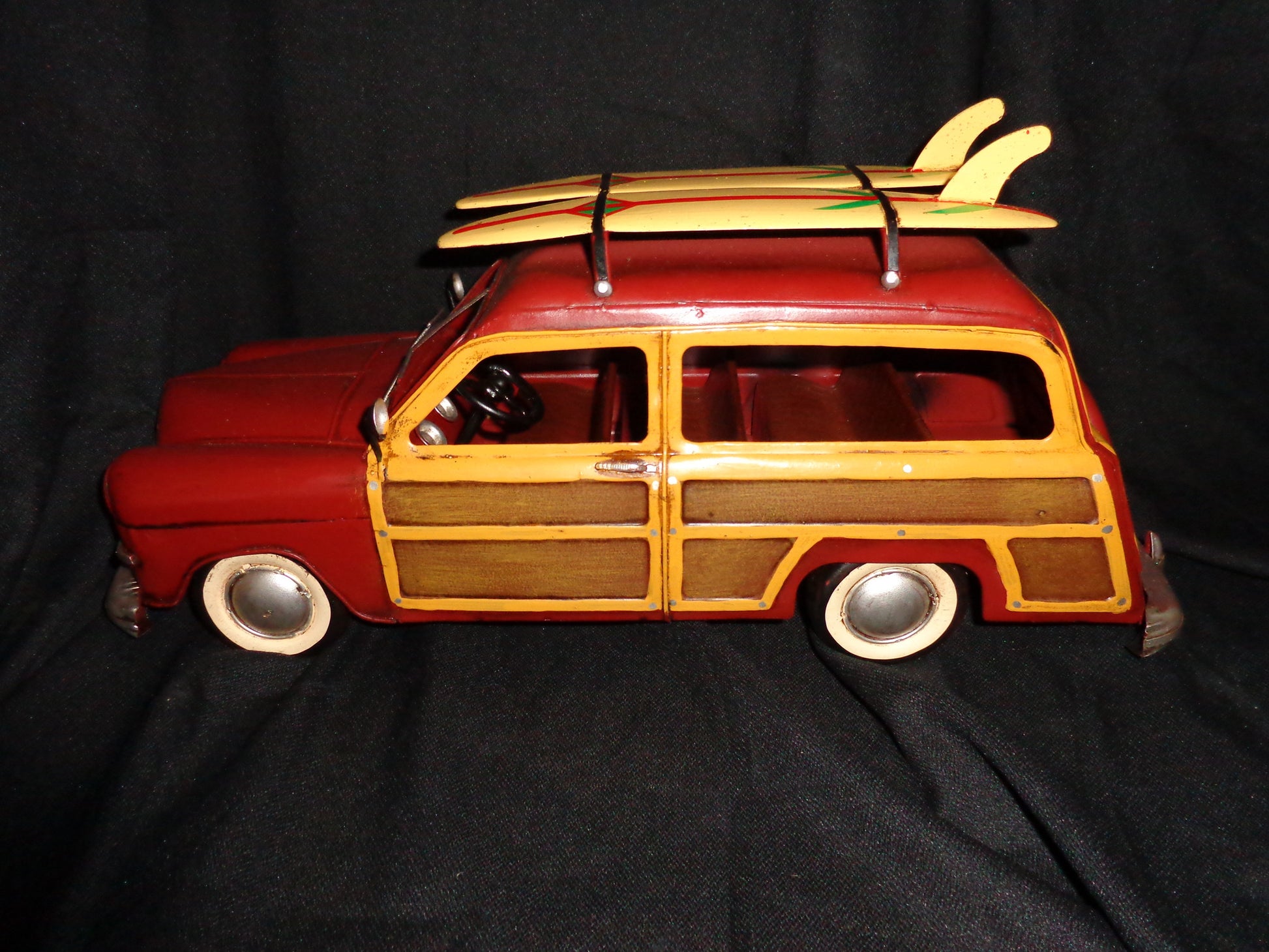 Vintage Toys - Ford Classic Woody Wagon Surfs Up 2 Surfboards-Jantiques LLC.