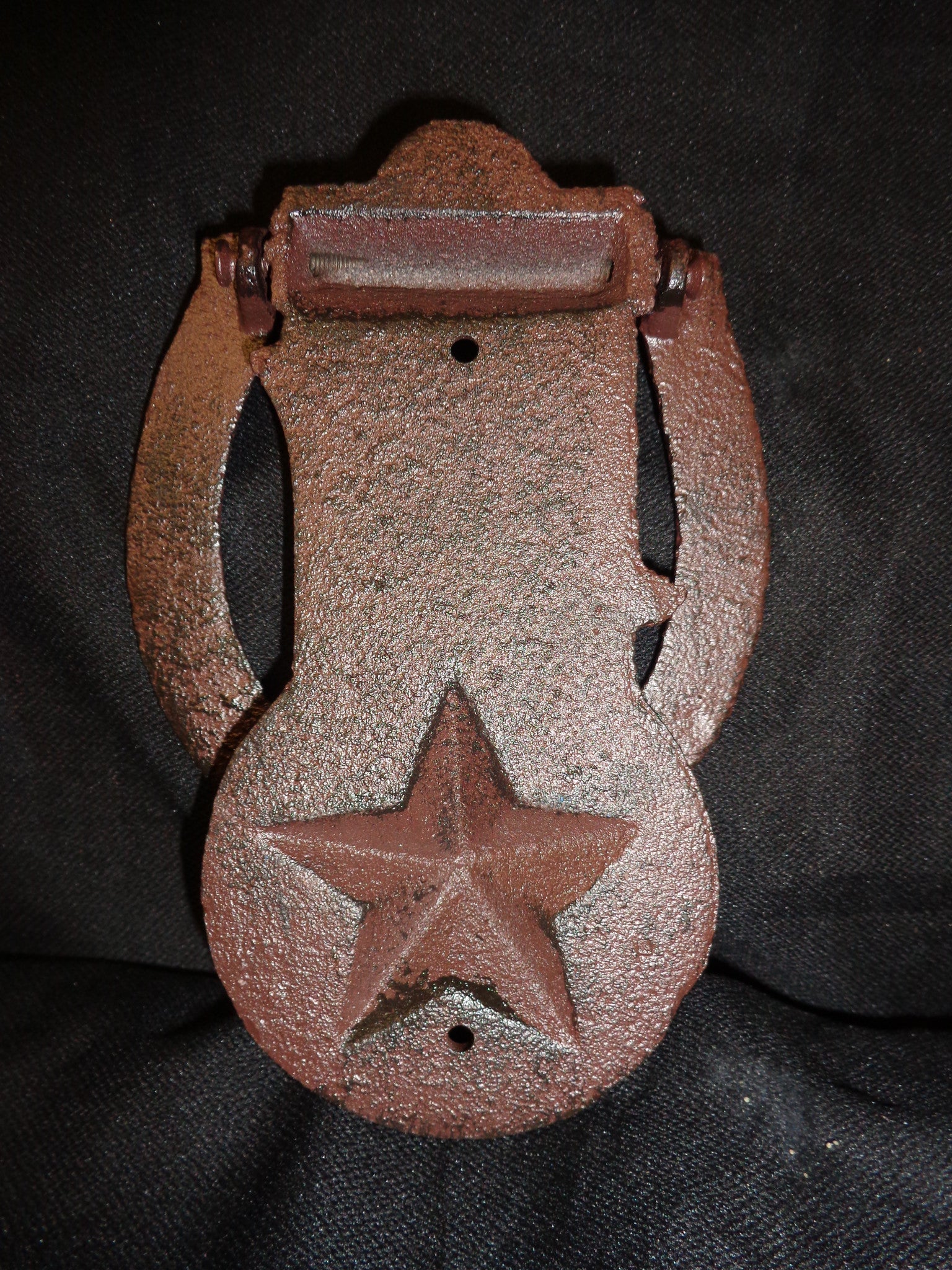 Door Knocker - Cast Iron Western Boot, Hat and Lone Star-Jantiques LLC.