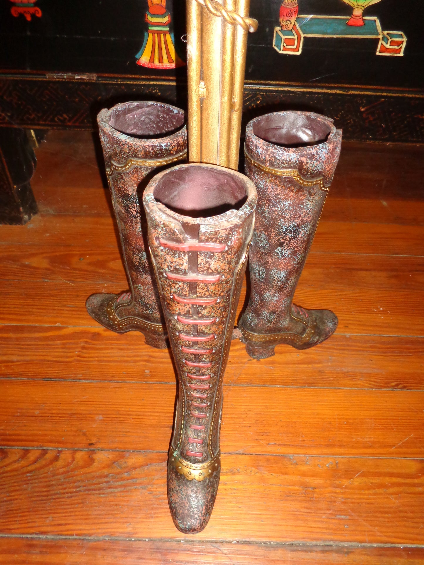 Umbrella Stand - Whimsical 3 Boot-Jantiques LLC.