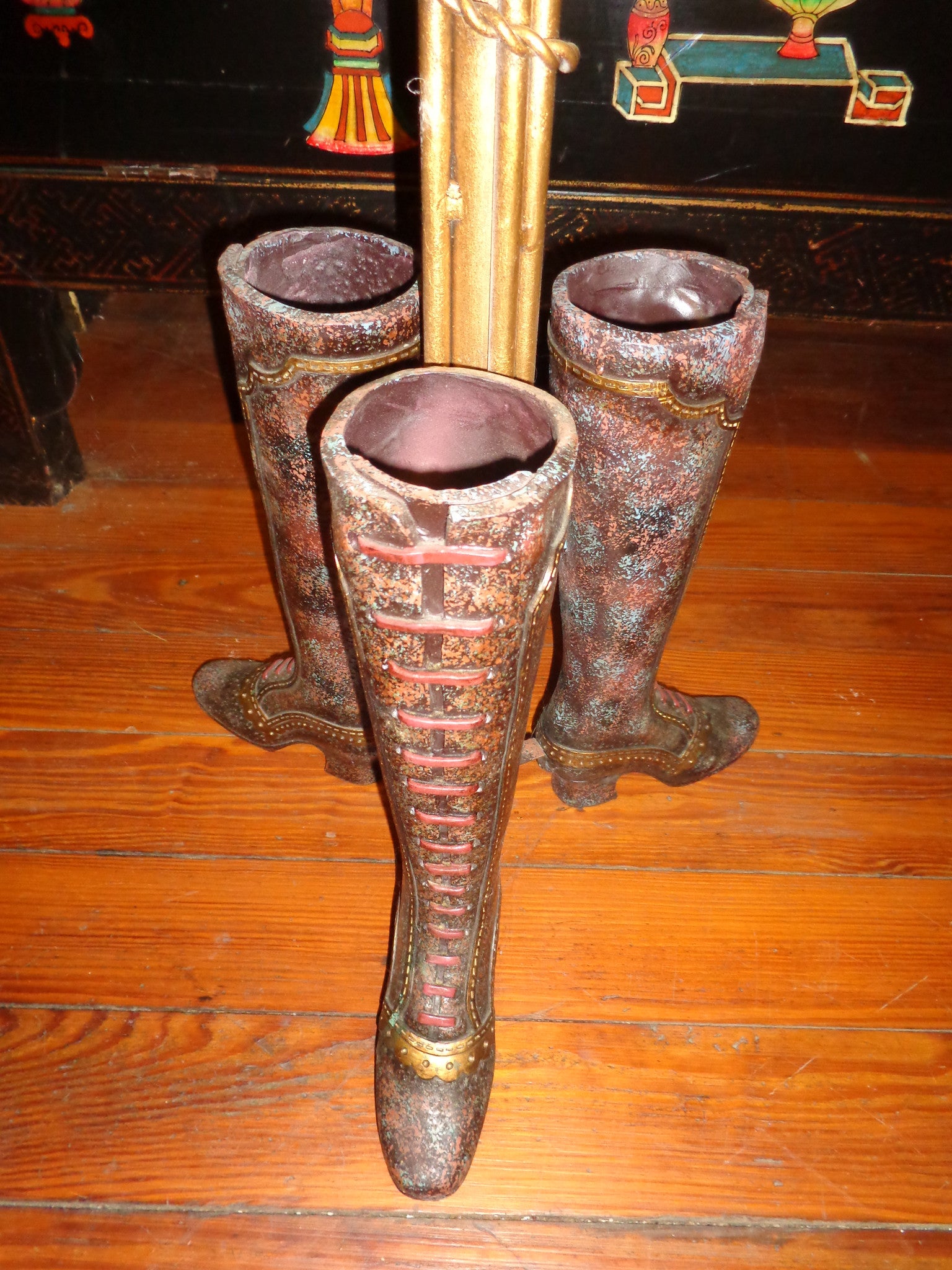 Umbrella Stand - Whimsical 3 Boot-Jantiques LLC.