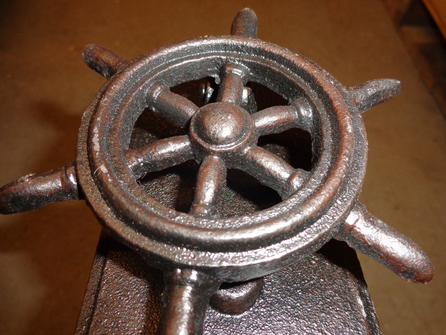 Door Knocker -Cast Iron Nautical Ship Wheel-Jantiques LLC.