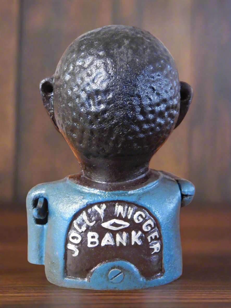 Cast Iron Mechanical Bank - Americana Jolly Boy-Jantiques LLC.