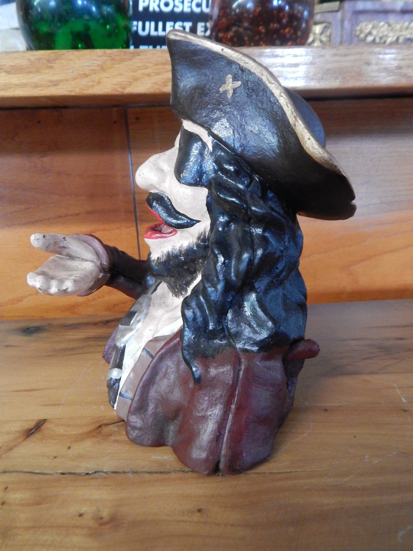 Cast Iron Mechanical Bank - Pirate-Jantiques LLC.