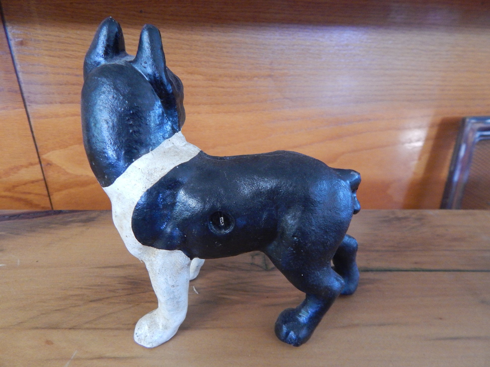 Cast Iron Bank - Small Boston Terrier-Jantiques LLC.