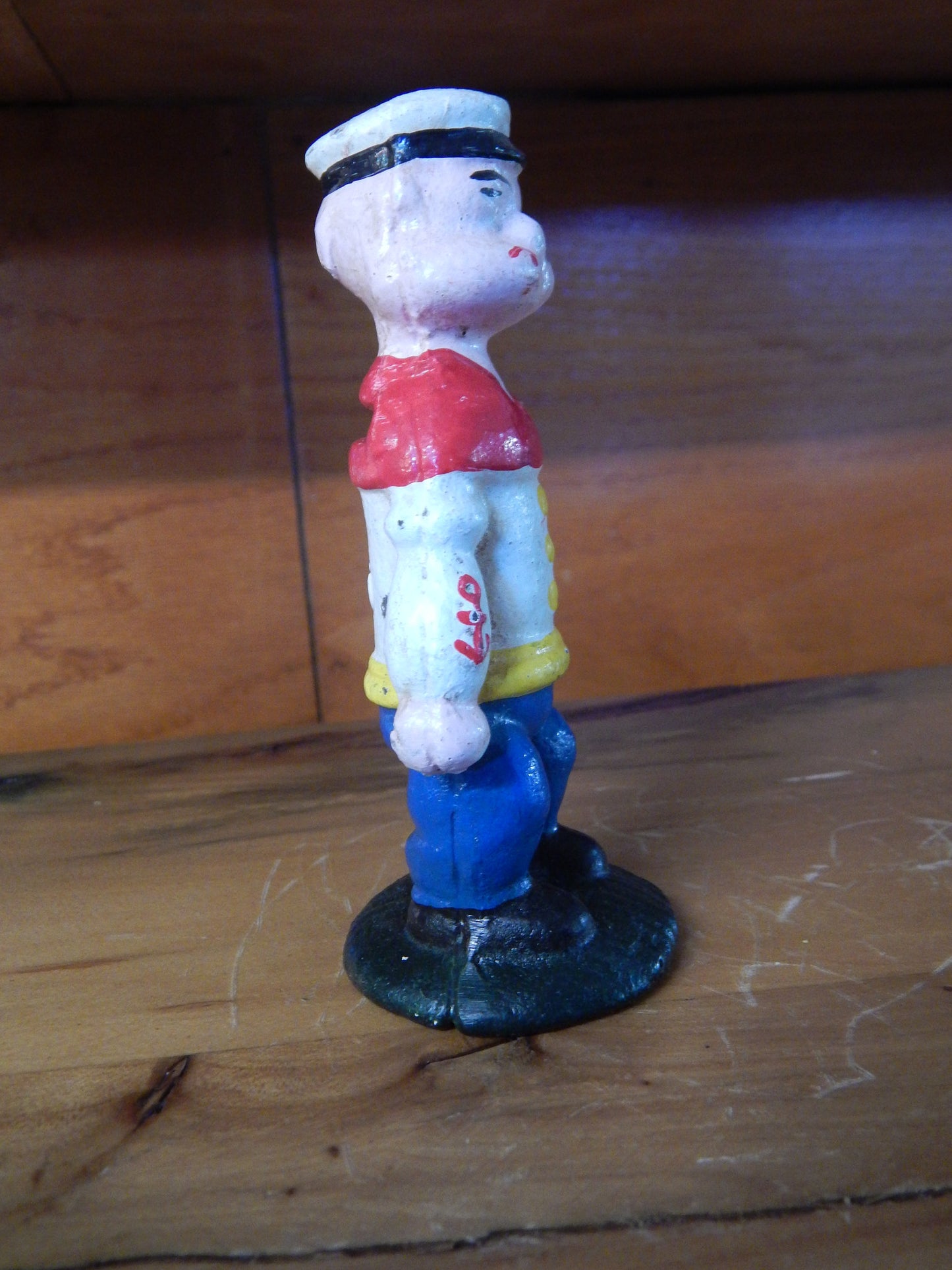 POPEYE Cast Iron Penny Bank - Short Popeye The Sailor Man-Jantiques LLC.