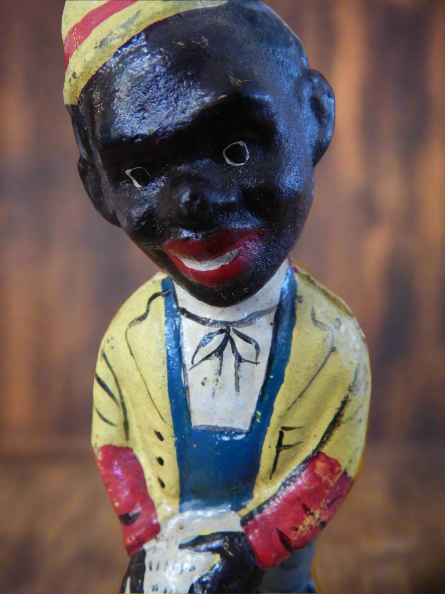 Americana Cast Iron Bank - Americana Chicken Man-Jantiques LLC.