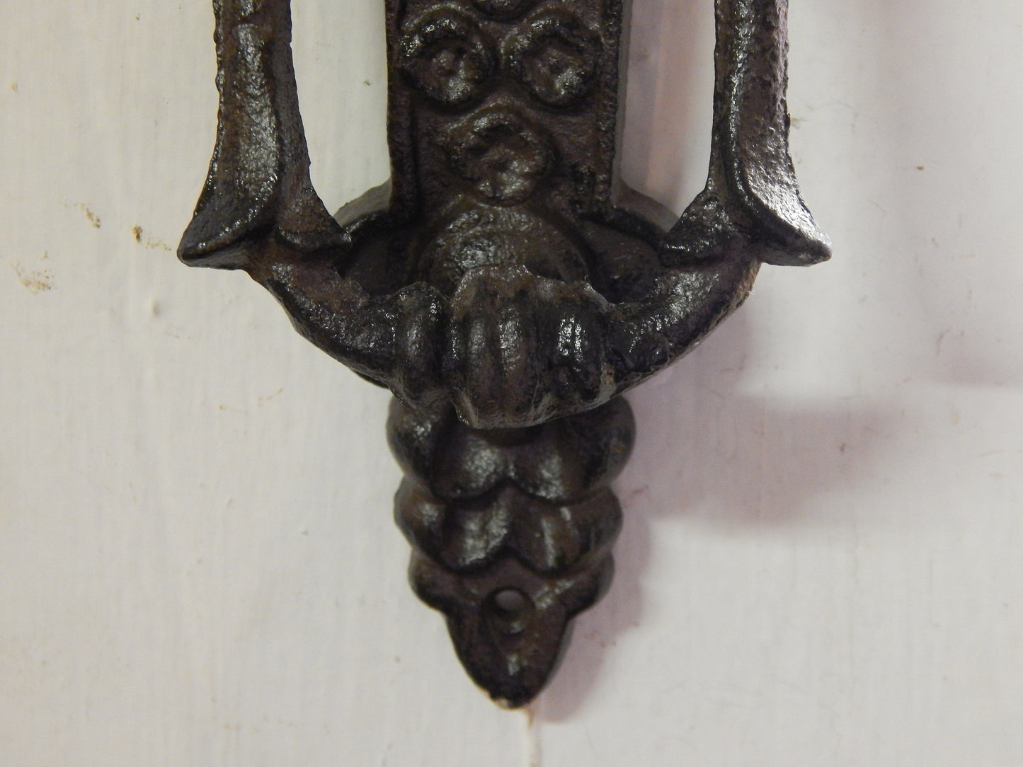 Door Knocker - Cast Iron Cherub Angel-Jantiques LLC.