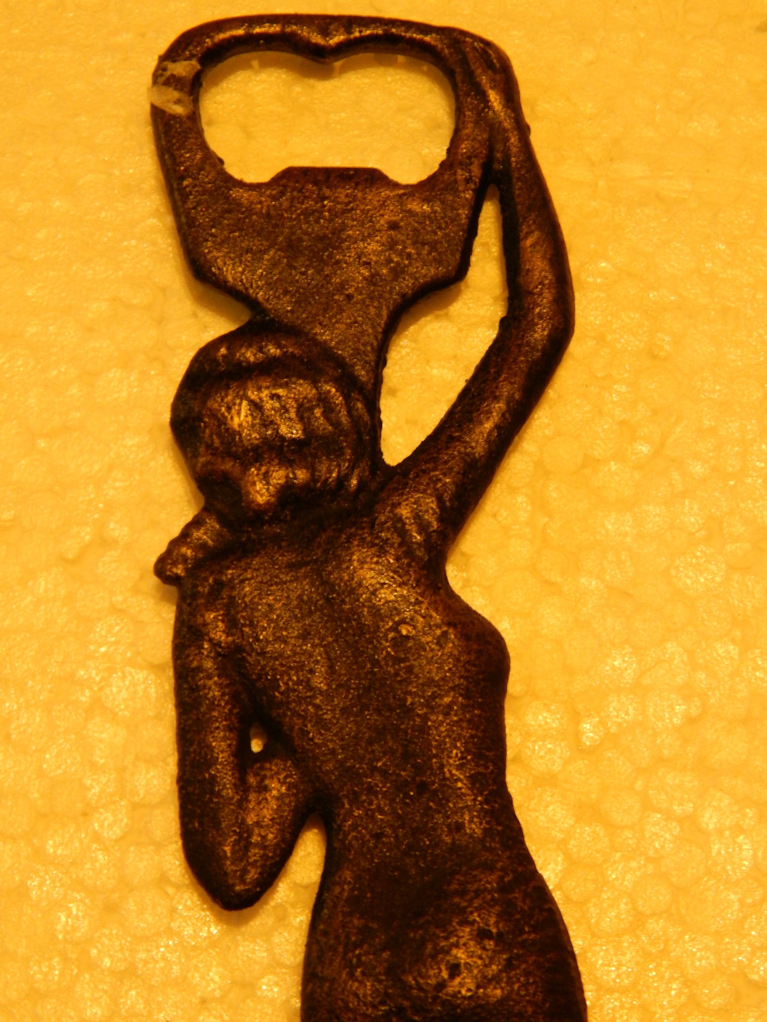 Bottle Opener -Cast Iron Girl With Fan-Jantiques LLC.