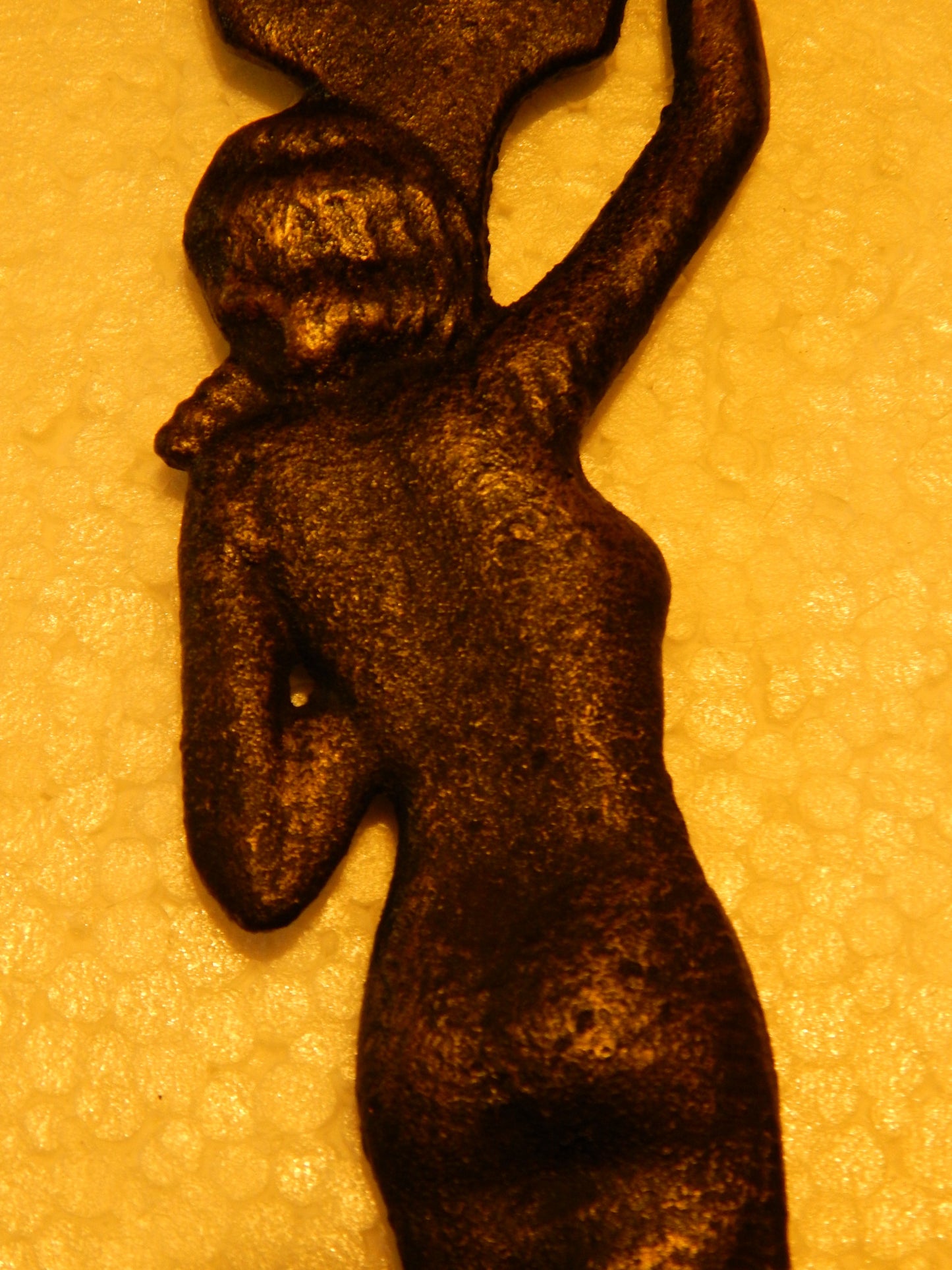 Bottle Opener -Cast Iron Girl With Fan-Jantiques LLC.