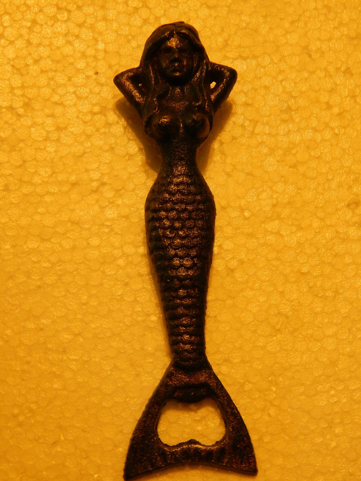 Bottle Opener -Cast Iron Verdi Green Mermaid-Jantiques LLC.