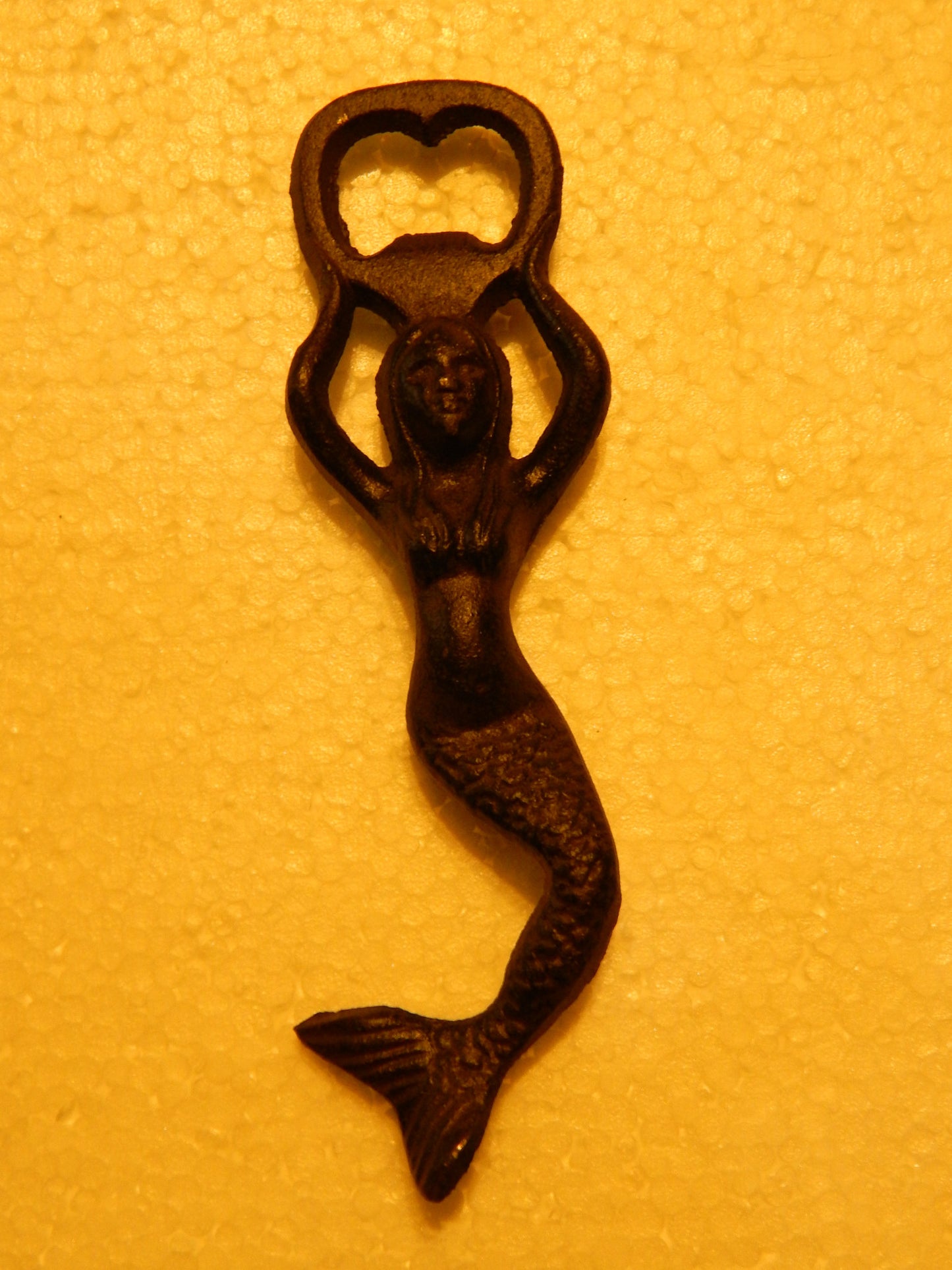 Bottle Opener - Cast Iron Mermaid Held-Jantiques LLC.