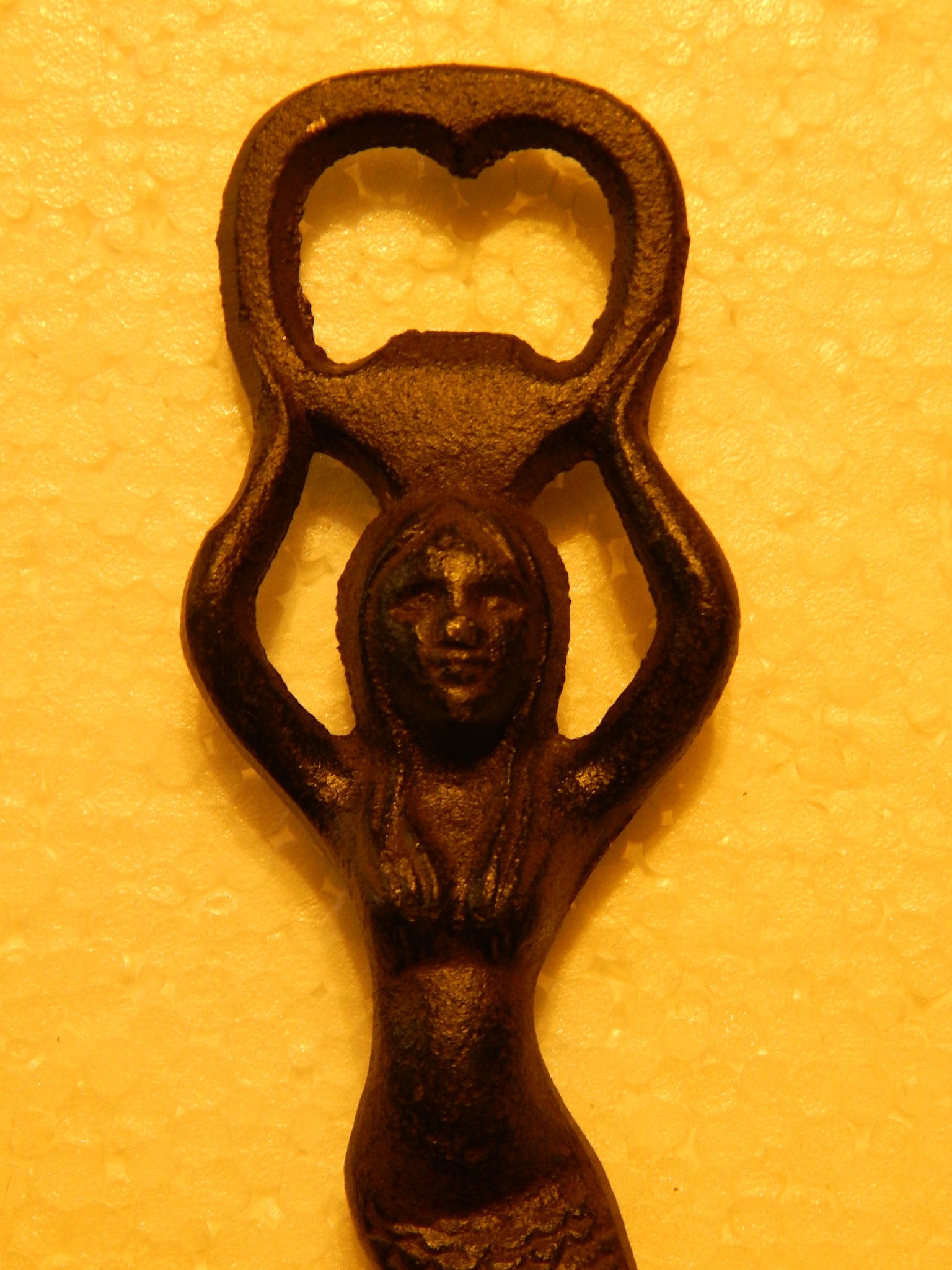 Bottle Opener - Cast Iron Mermaid Held-Jantiques LLC.