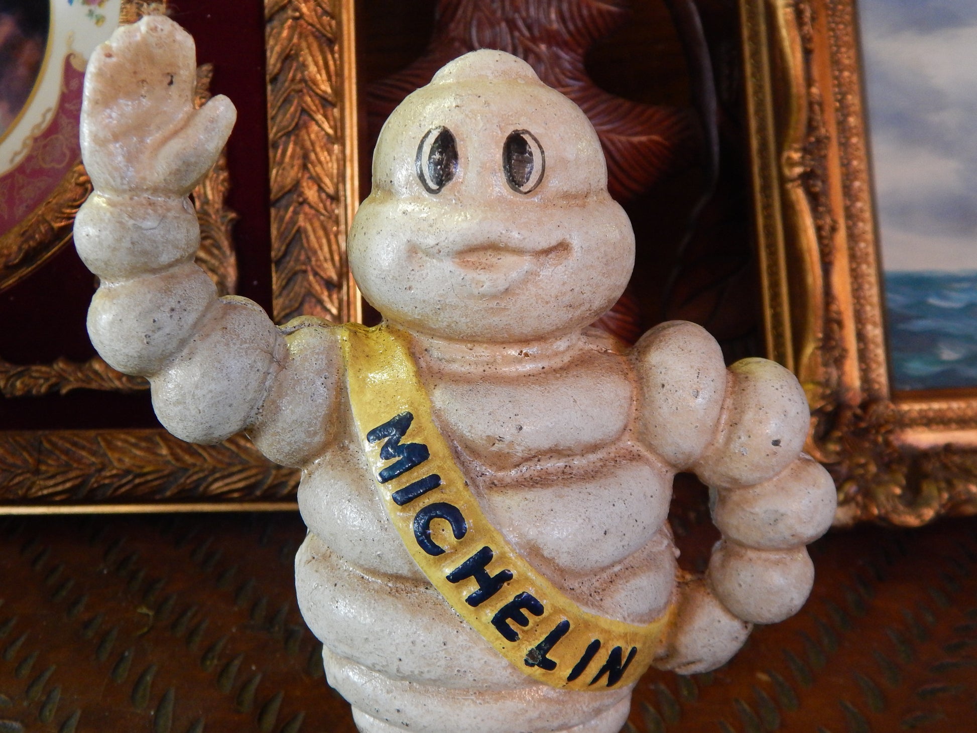 MICHELIN Cast Iron Penny Bank - Michelin Tire Man Standing-Jantiques LLC.