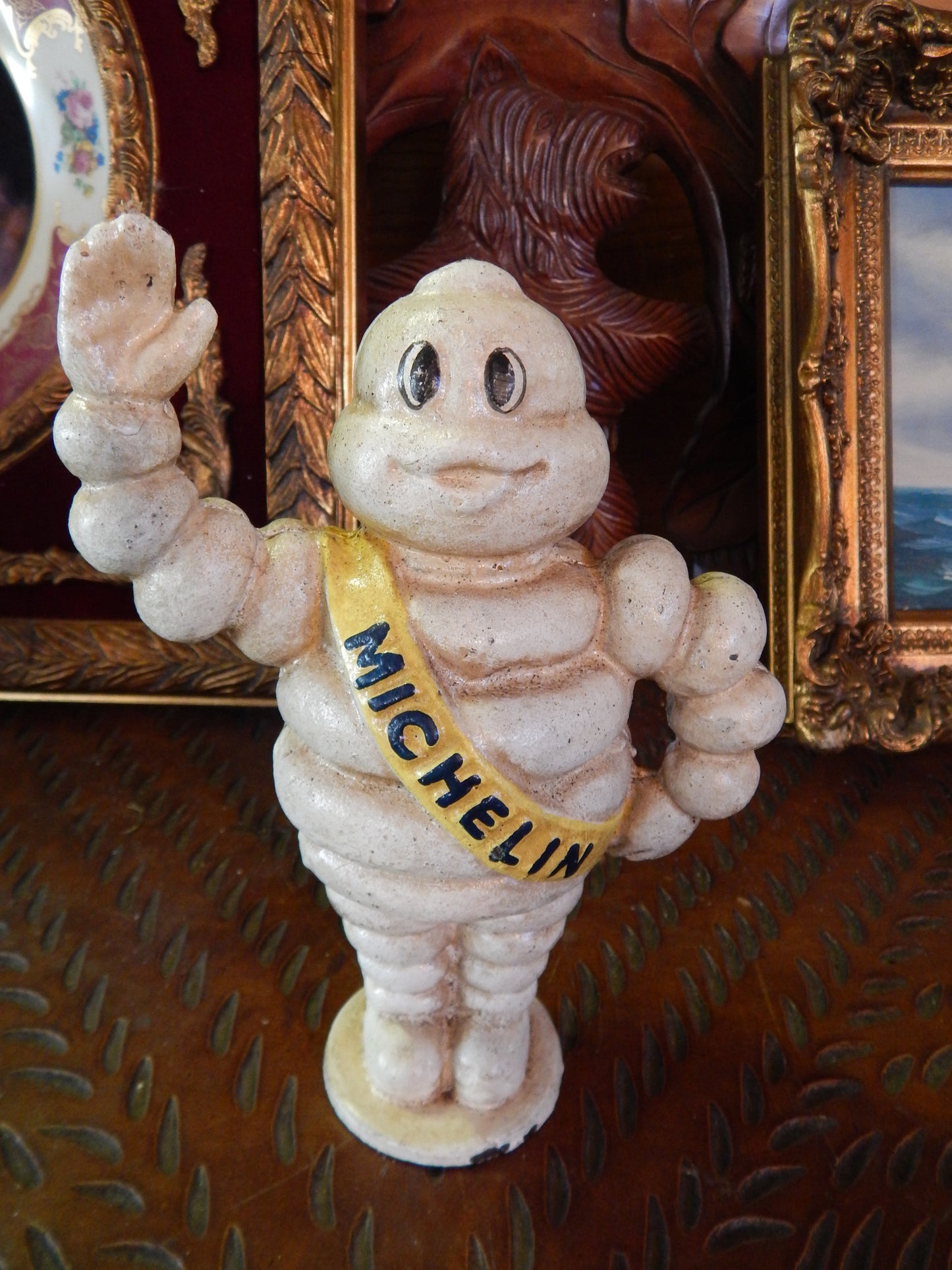 MICHELIN Cast Iron Penny Bank - Michelin Tire Man Standing-Jantiques LLC.