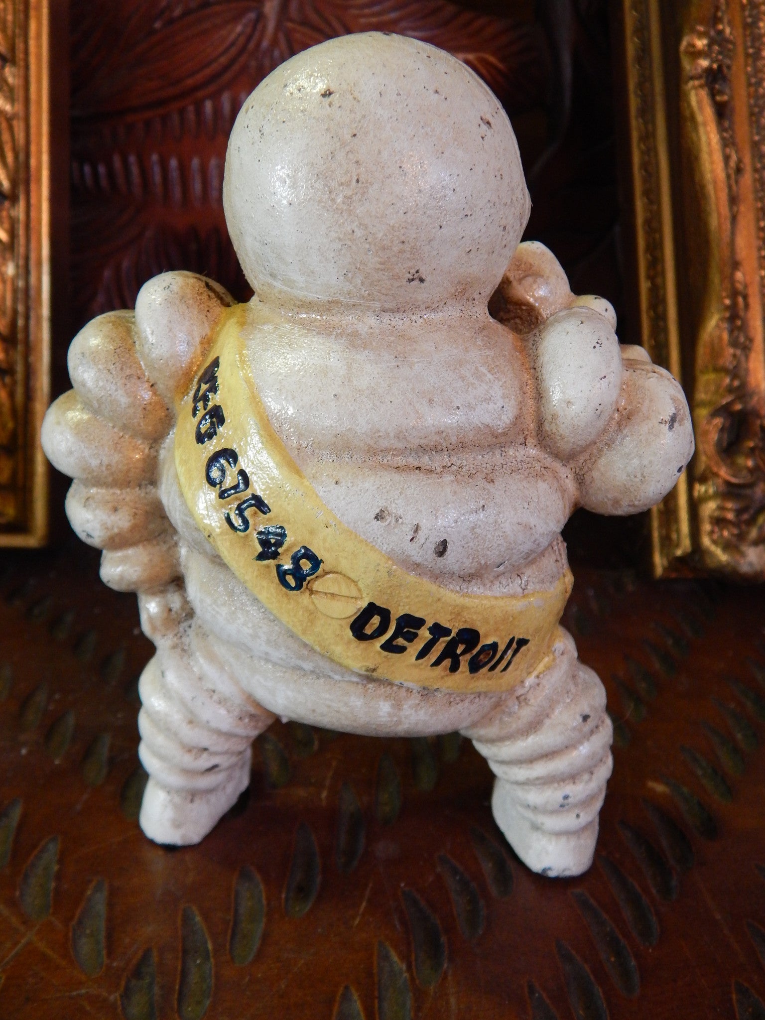 Michelin Figurine - Cast Iron Michelin Tire Man Advertising Reg. 67548 Bibendum-Jantiques LLC.