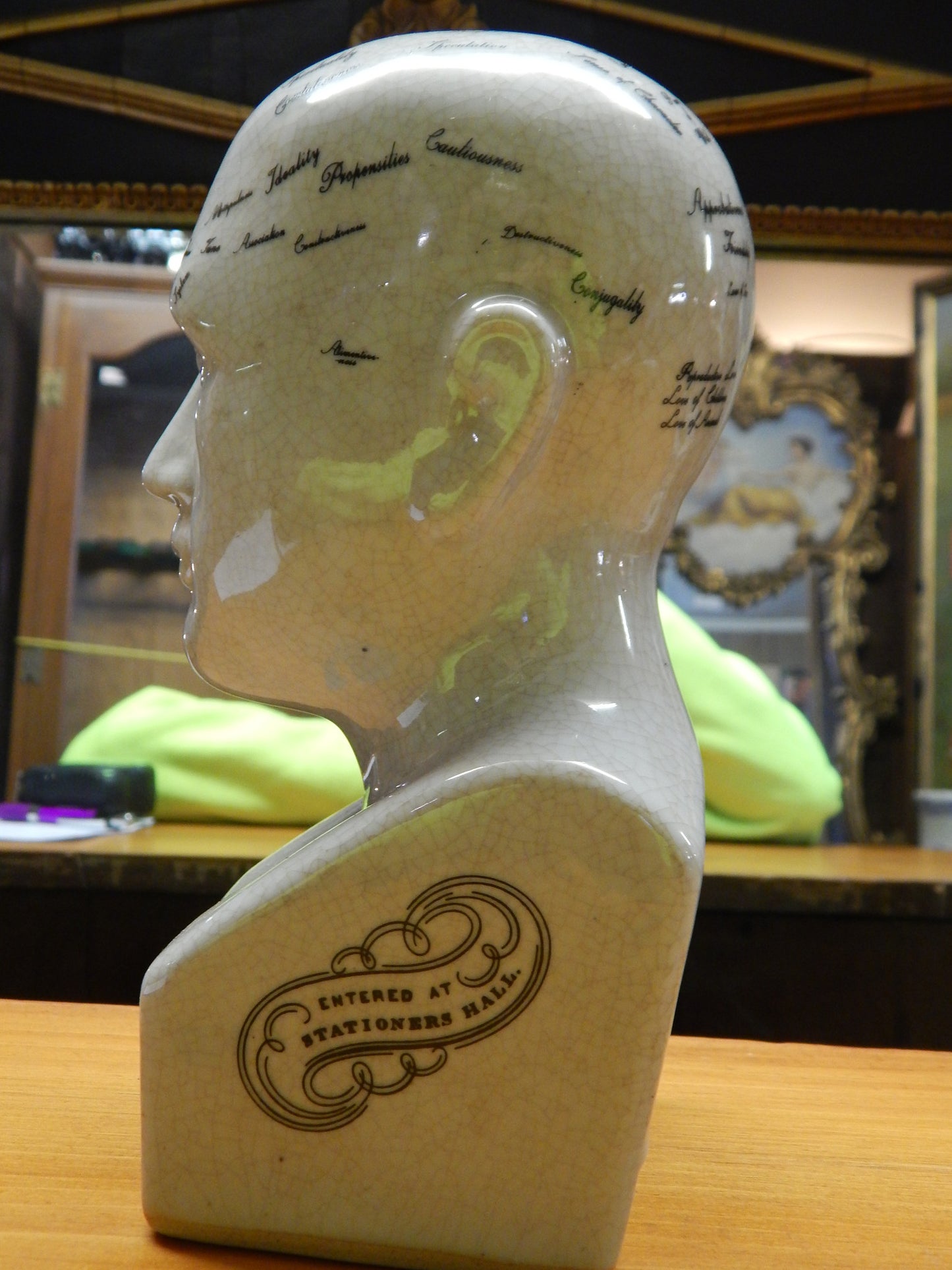 Phrenology 8" Head Bust-Jantiques LLC.