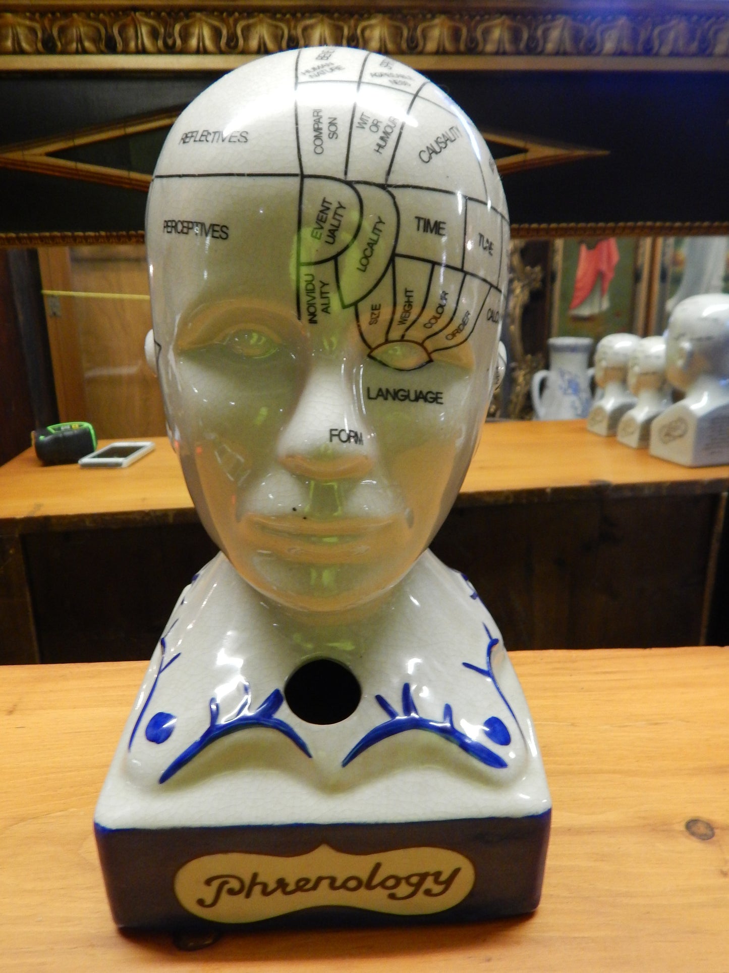 Phrenology 13" Head Burst-Jantiques LLC.