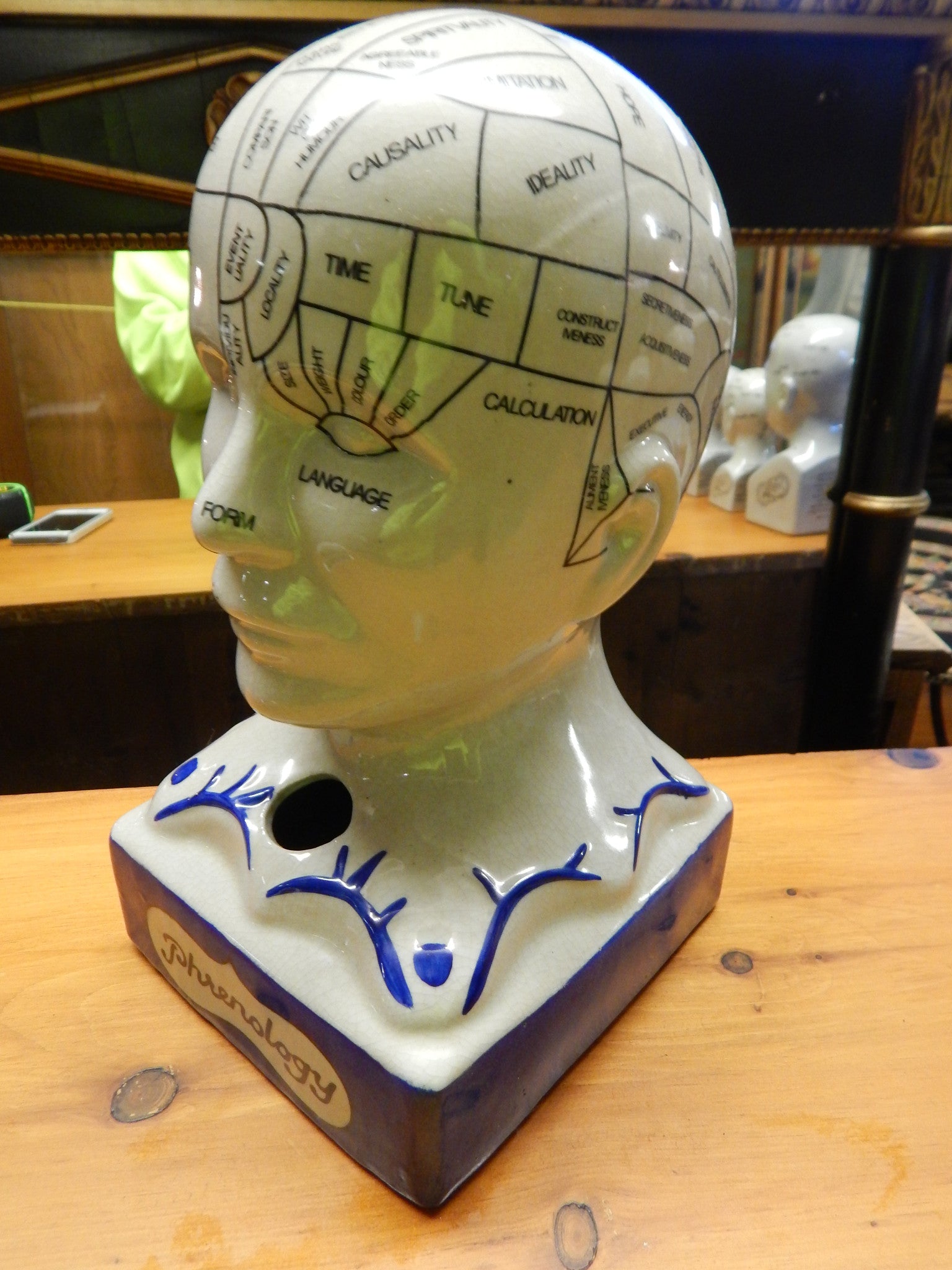 Phrenology 13" Head Burst-Jantiques LLC.