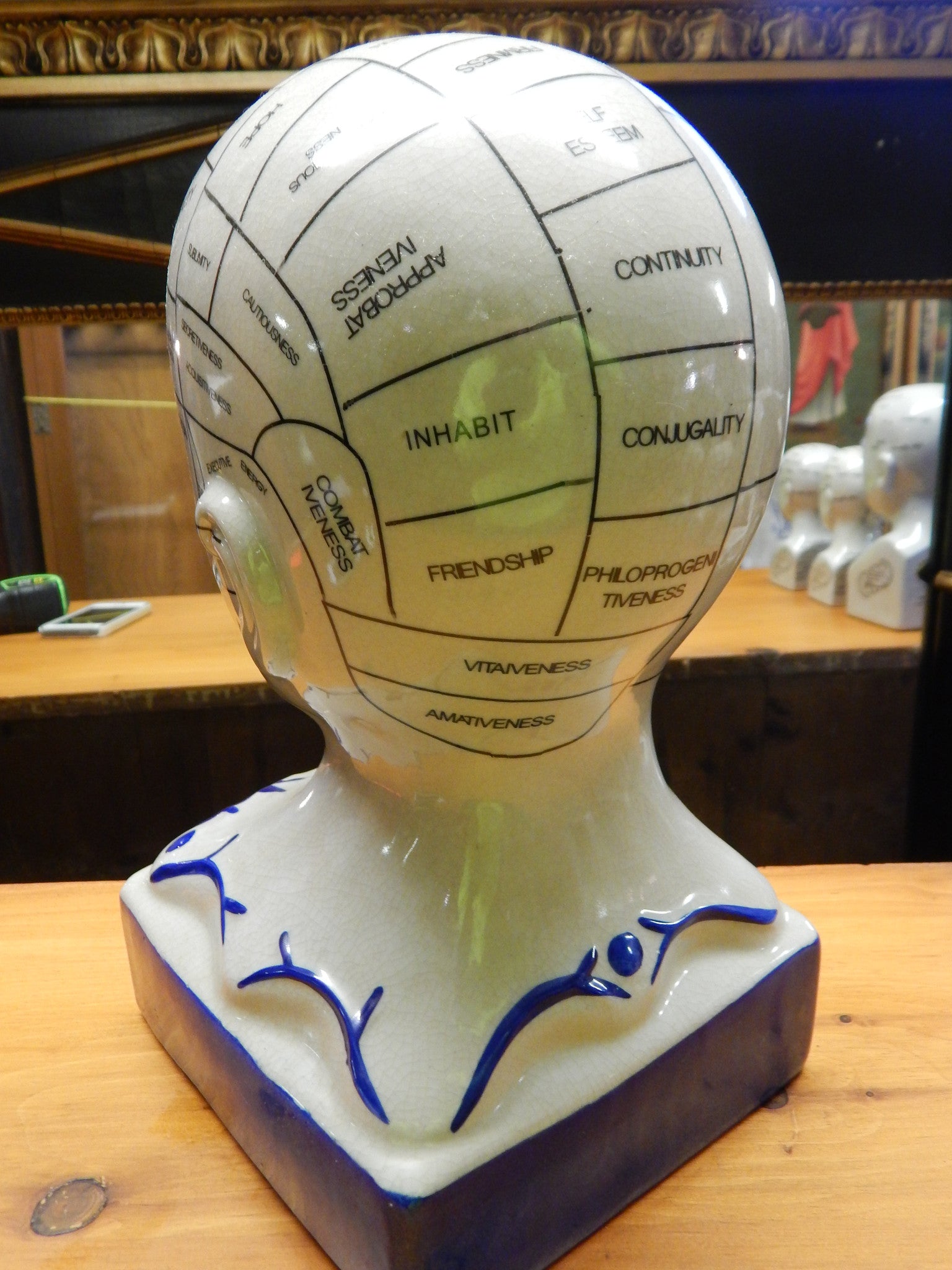 Phrenology 13" Head Burst-Jantiques LLC.