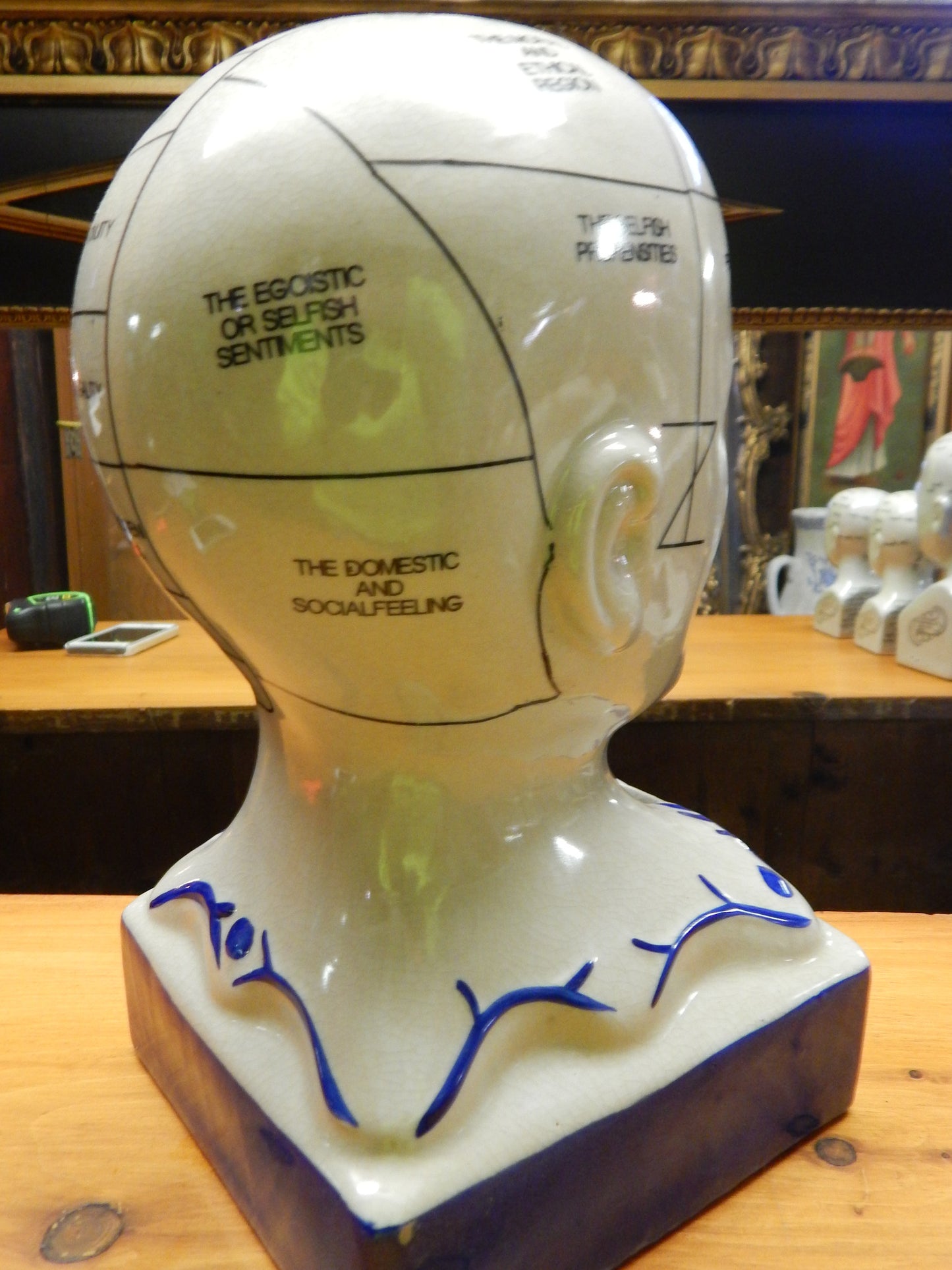 Phrenology 13" Head Burst-Jantiques LLC.