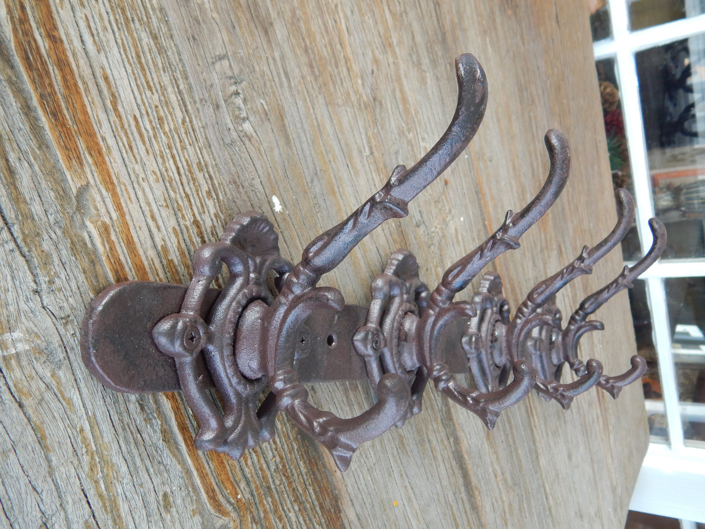 Coat Rack - Cast Iron Wall Hanger Hook-Jantiques LLC.