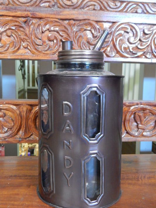 Metal Tin - Dandy Kerosene Oil Filler Can Blown Jug-Jantiques LLC.