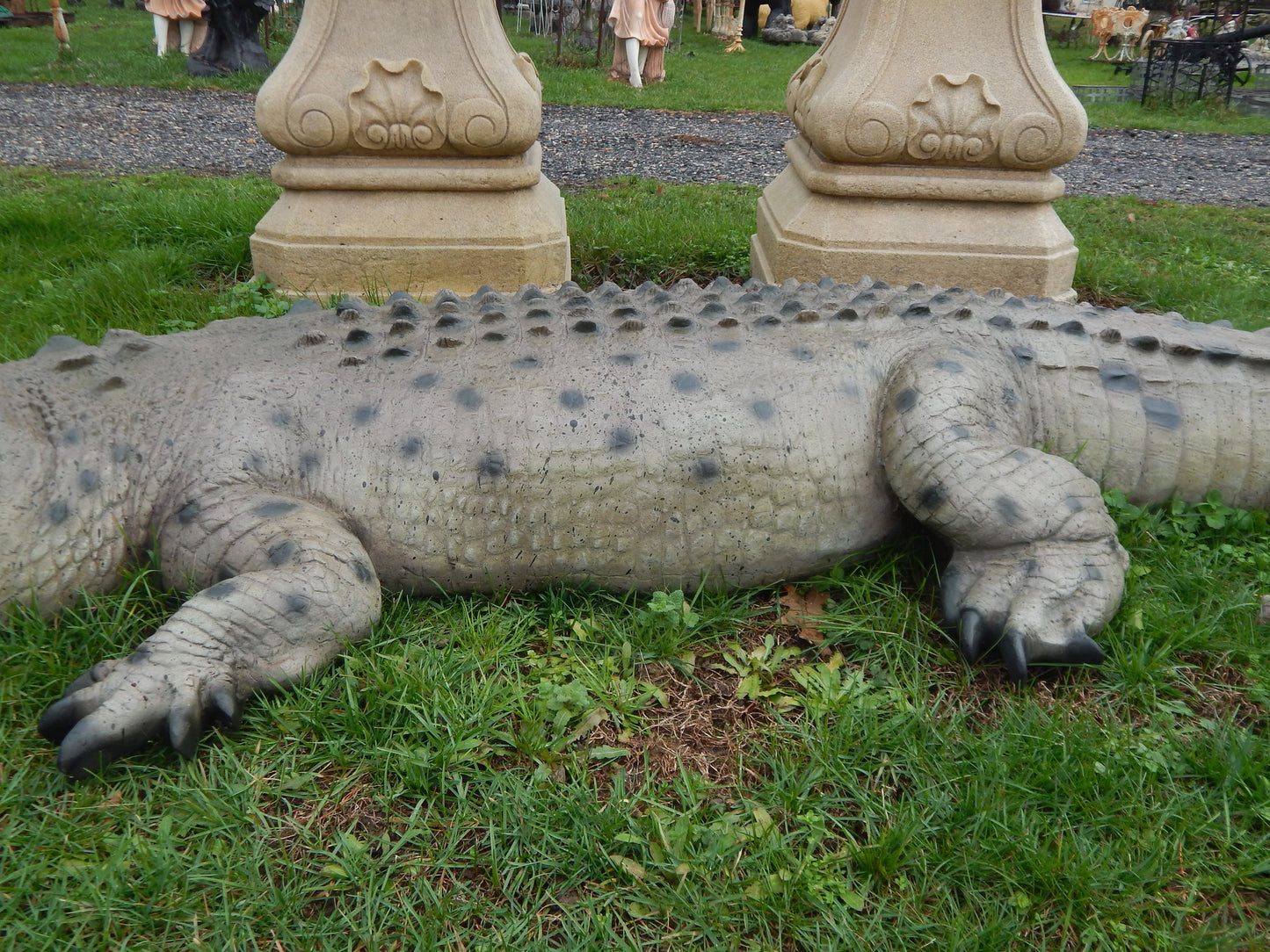 Statue - Life Size 12ft Crocodile-Jantiques LLC.