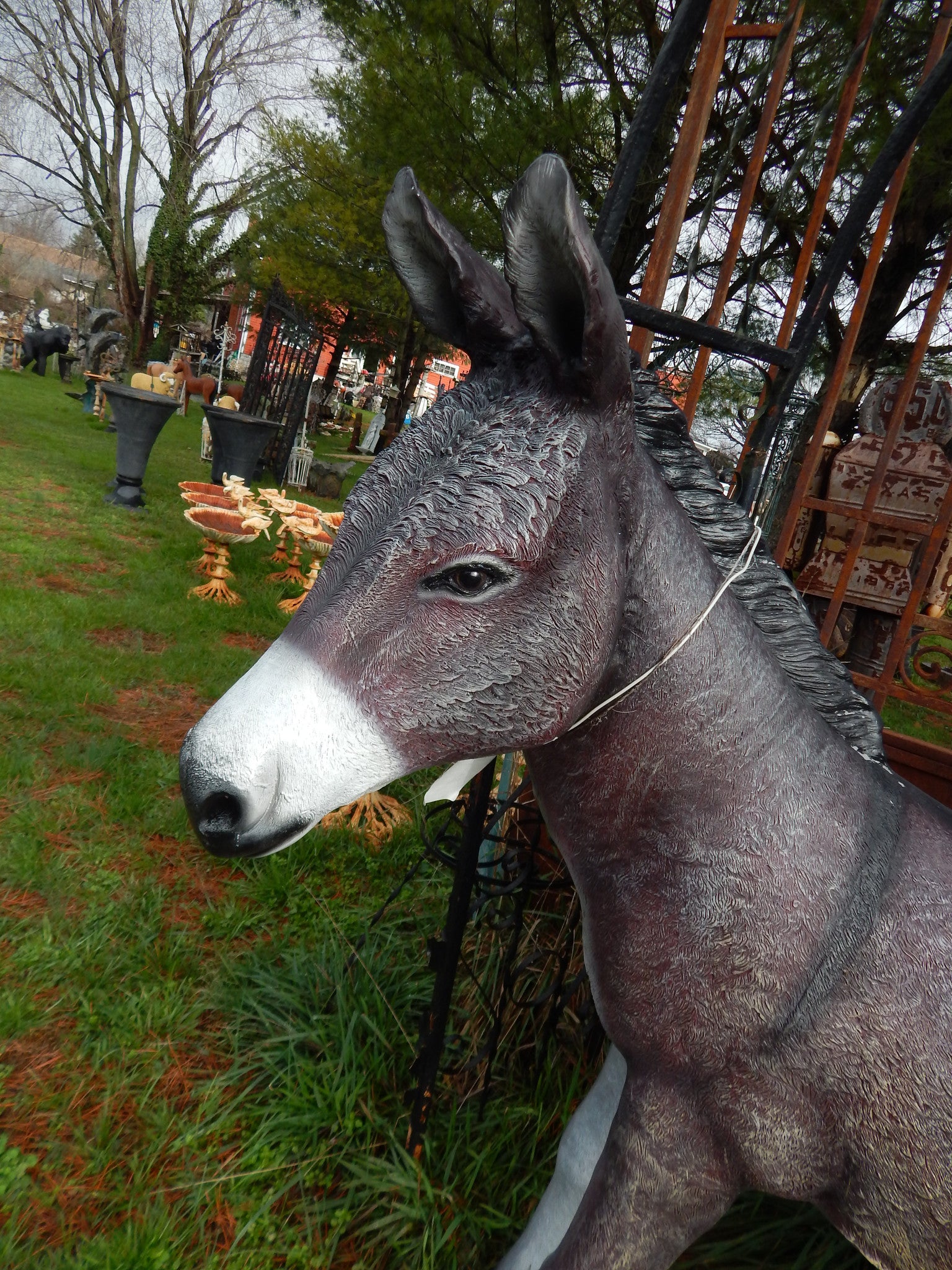 Life Size Donkey Statue-Jantiques LLC.