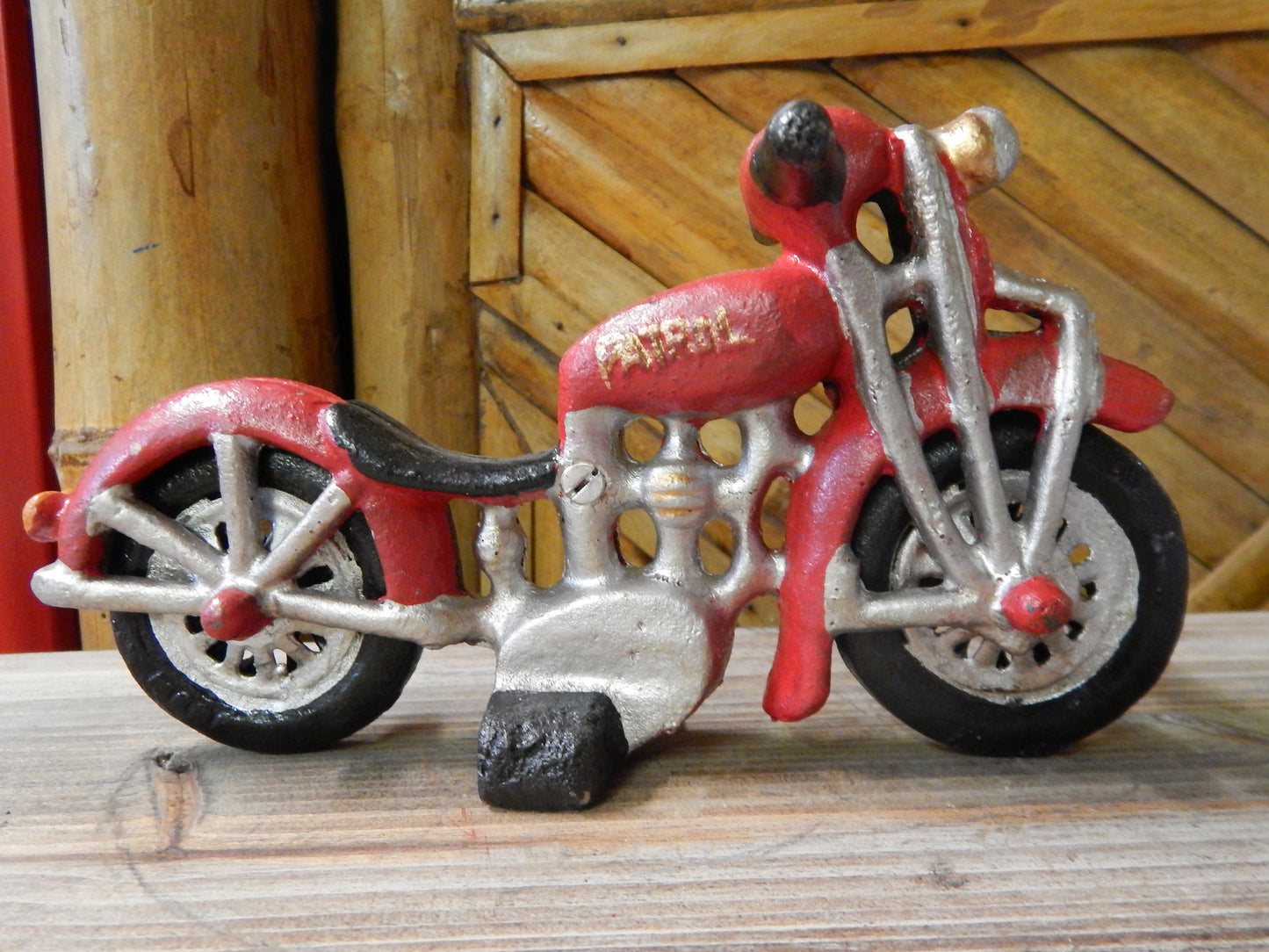 Cast Iron Figurine - Popeye Motorcycle Patrol-Jantiques LLC.