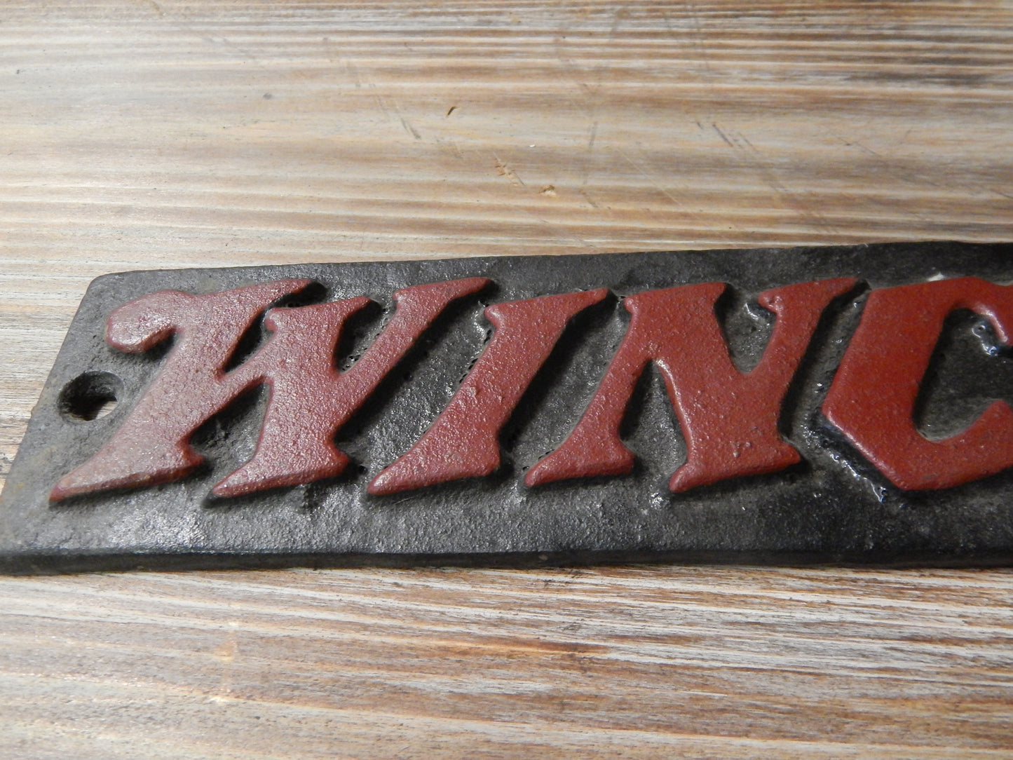 Cast Iron Sign - Winchester-Jantiques LLC.