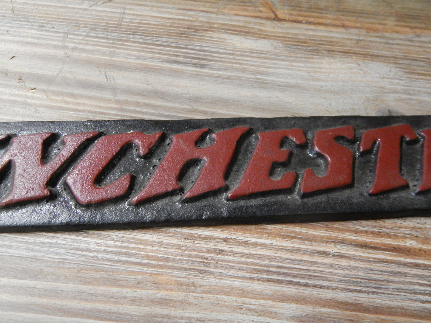 Cast Iron Sign - Winchester-Jantiques LLC.