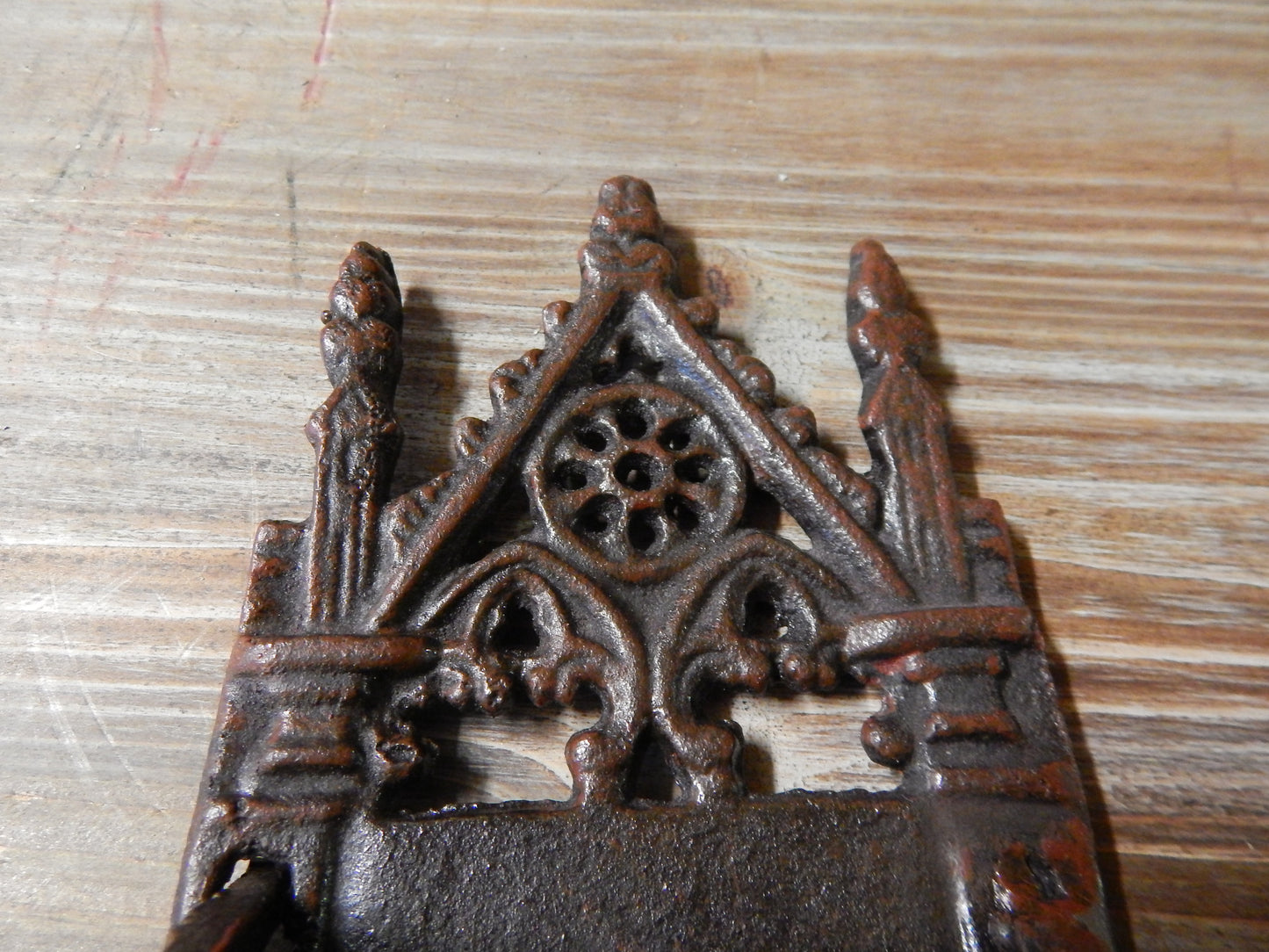 Cast Iron Wall Pocket - Gothic Grouchy Face-Jantiques LLC.