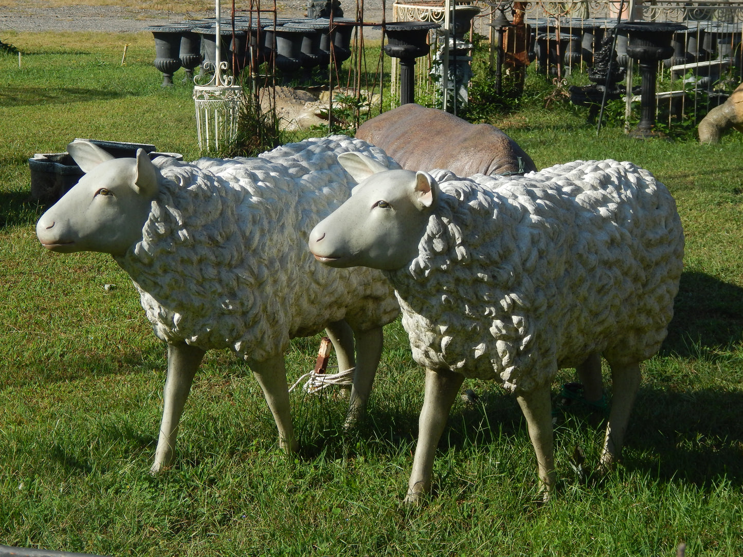 Statue - Life Size White Sheep-Jantiques LLC.