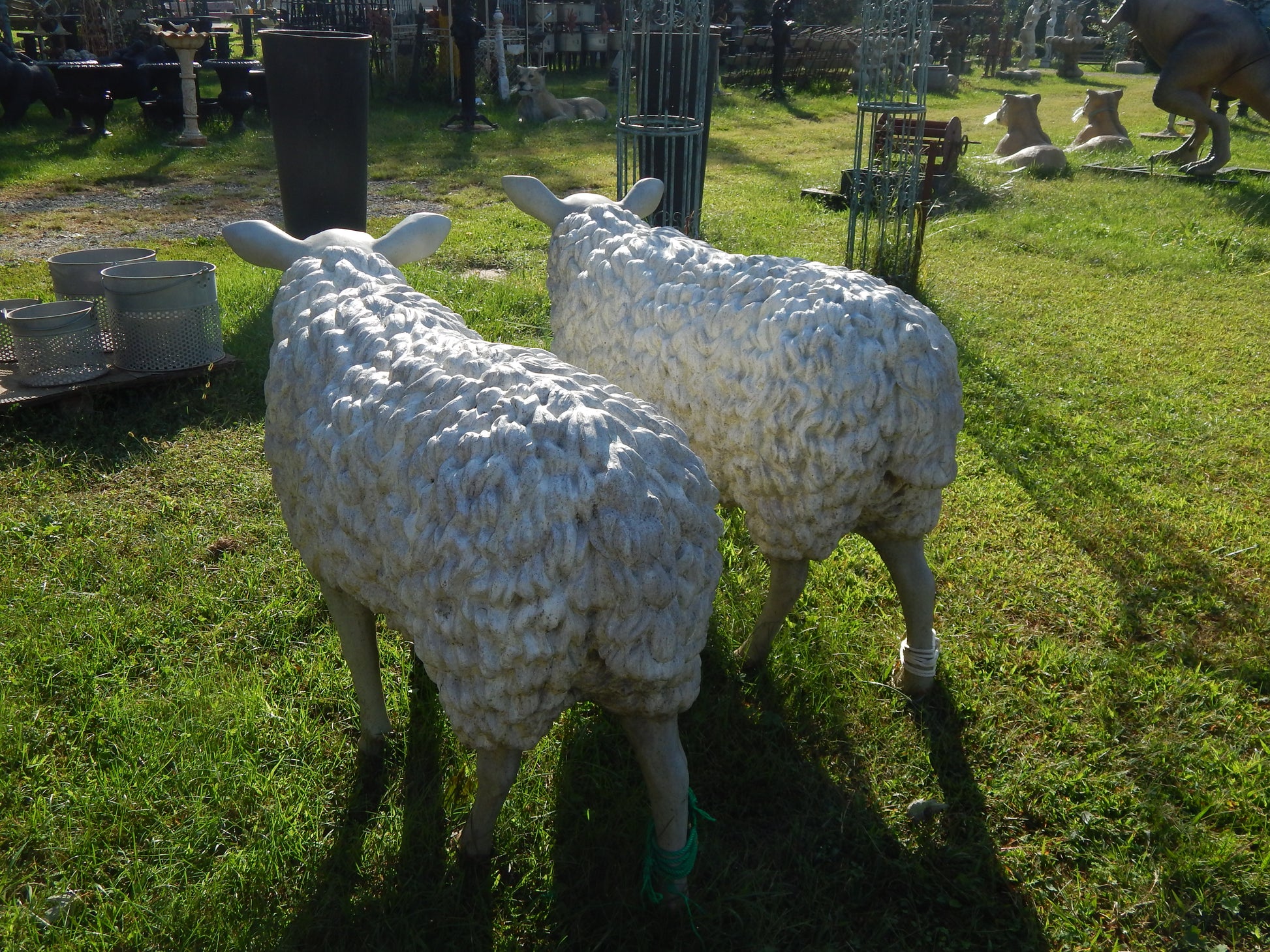 Statue - Life Size White Sheep-Jantiques LLC.