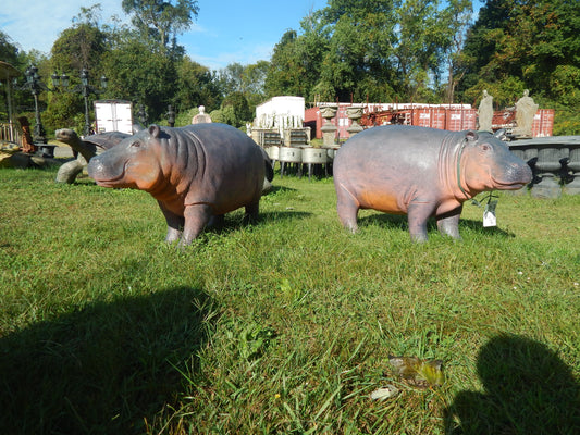 Statue - Life Size Small Hippo-Jantiques LLC.