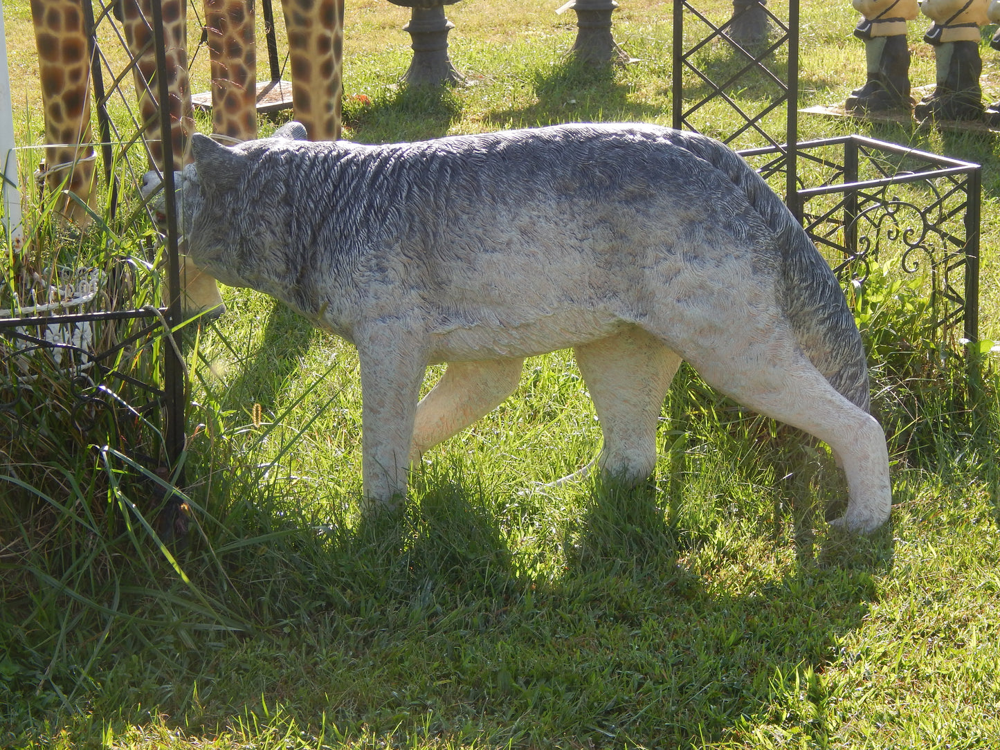 Statue - Life Size Wolves-Jantiques LLC.