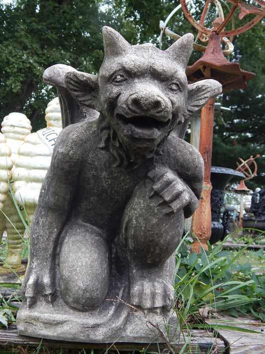 Fiberglass Statue - Stone Dust Gargoyle-Jantiques LLC.