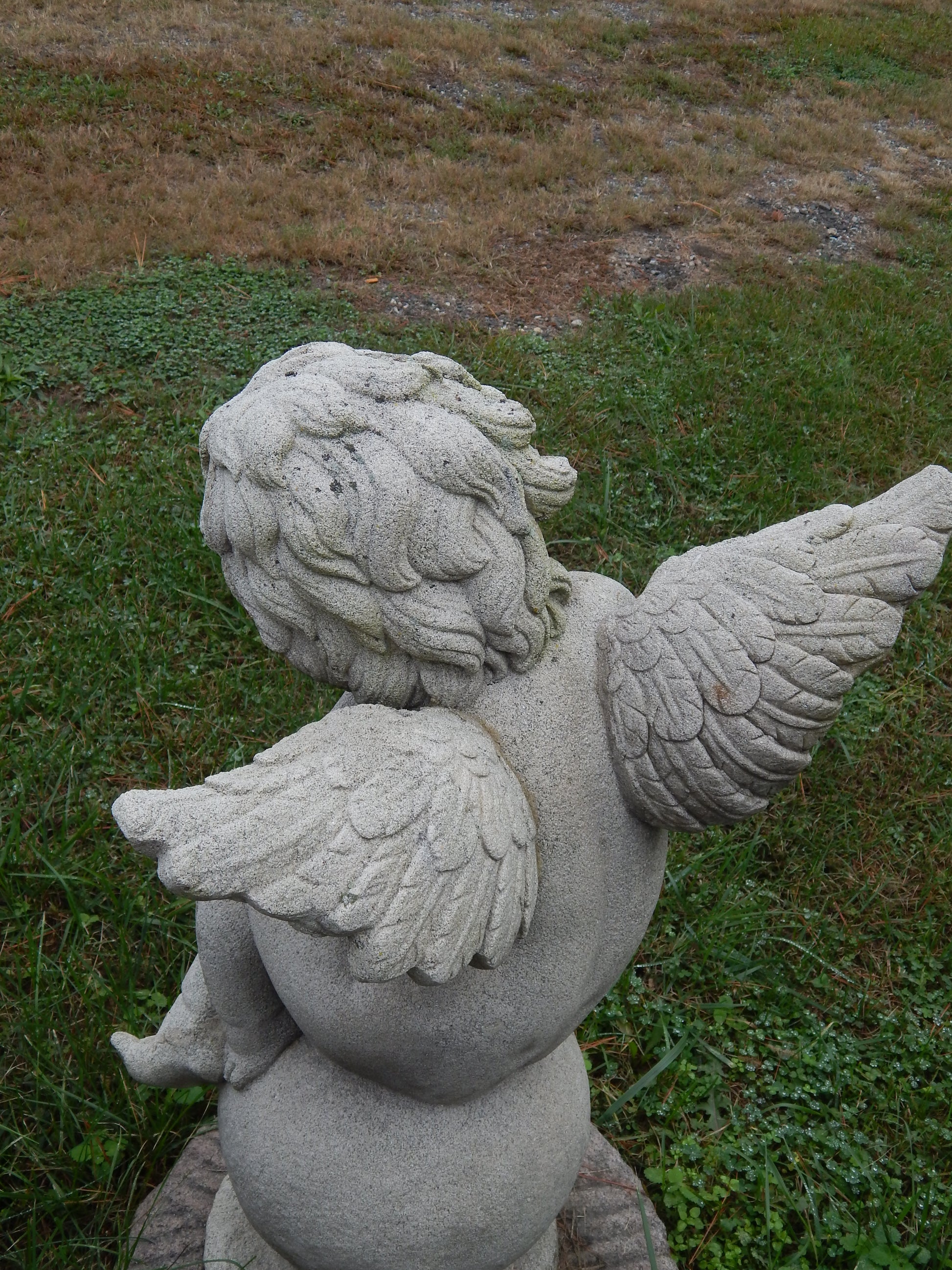 Fiberglass Statue - Set of 4 Cherub Angel Stone Dust-Jantiques LLC.