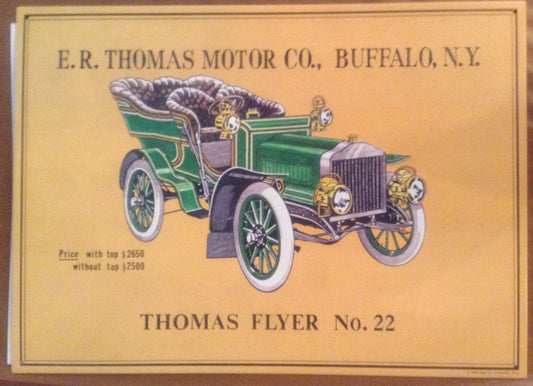 Flat Tin Sign - Thomas Flyer No. 22-Jantiques LLC.